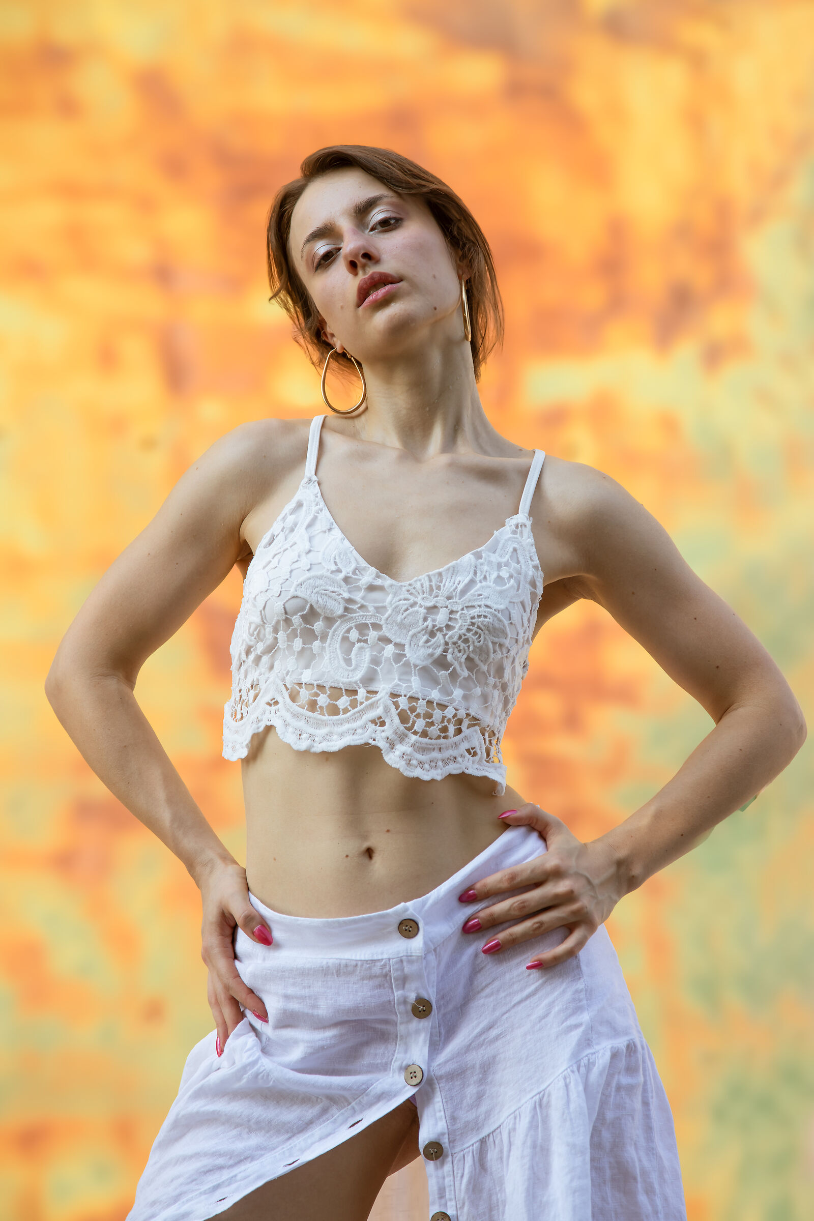 Julia in white