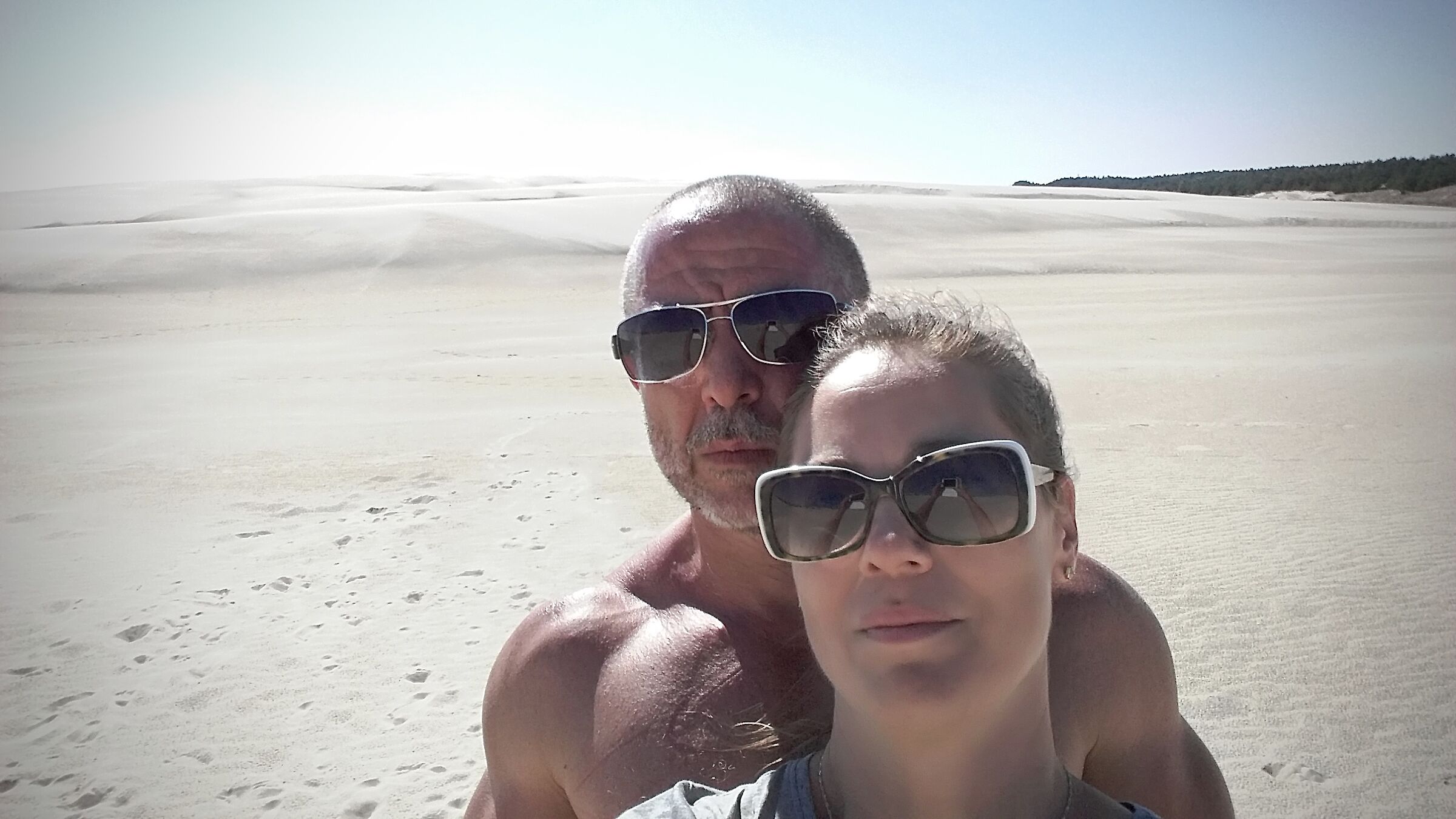 Self-portrait Sand Dunes on the Baltic Poland