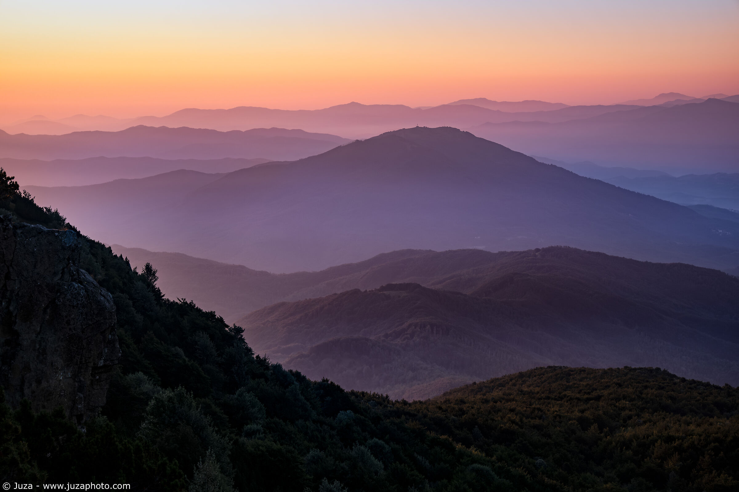 Prima dell'alba, dalla vetta del Monte Nero
