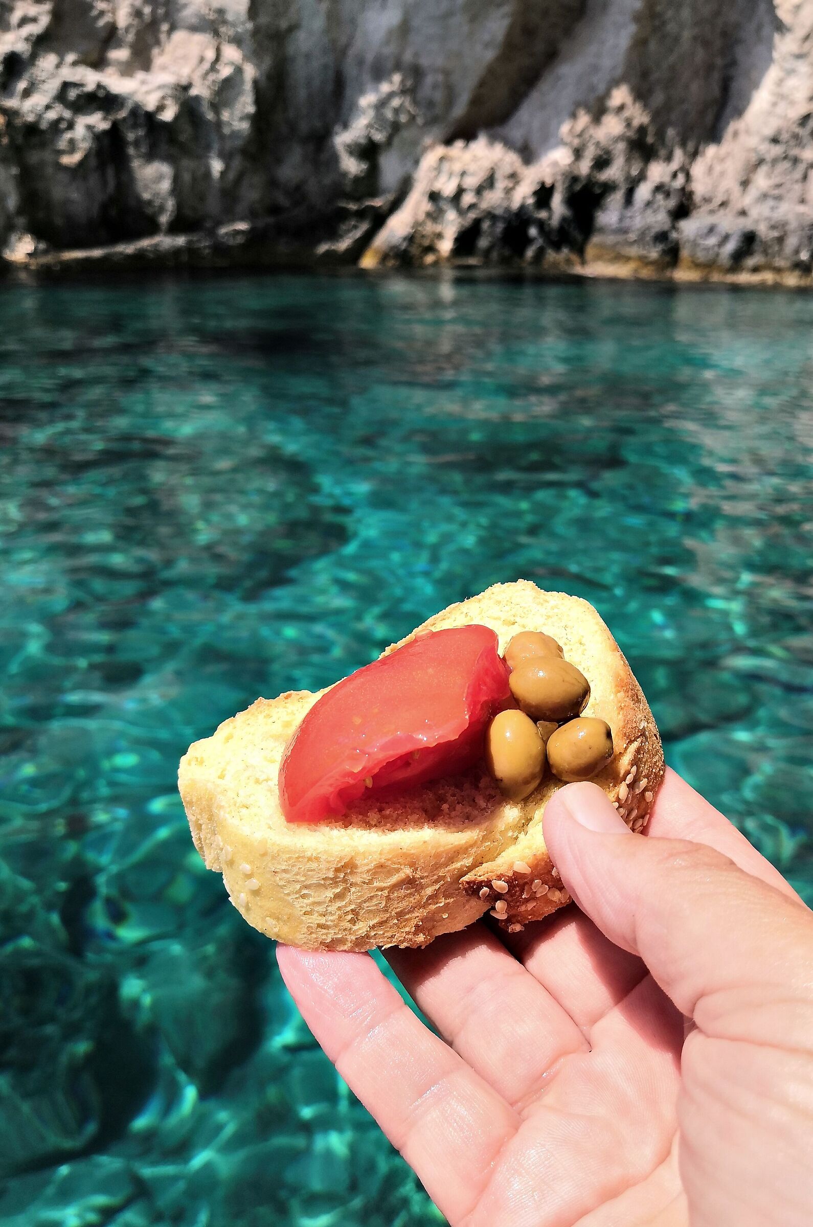 Zante. Lunch on a boat trip