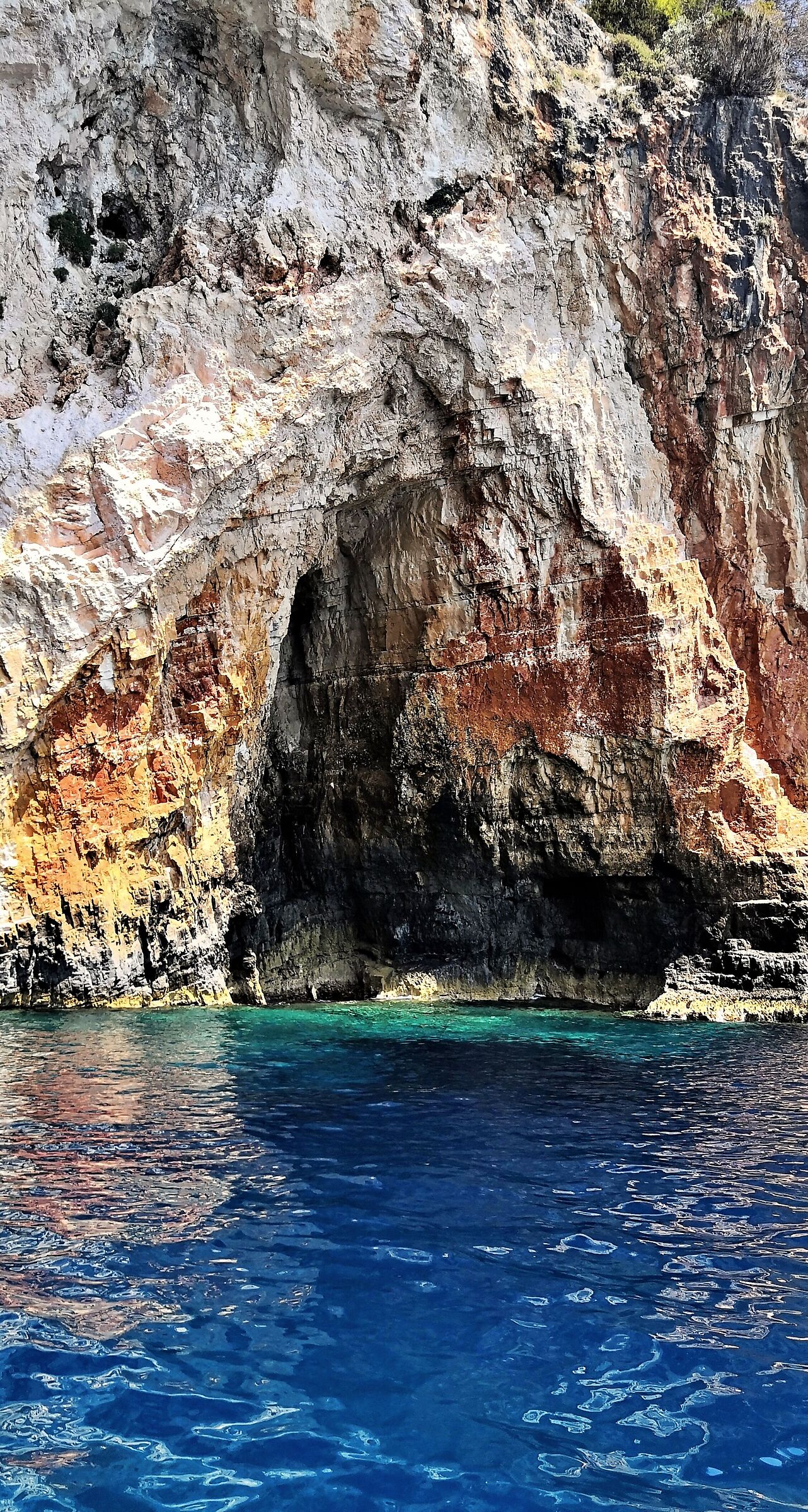 Zante. Orange rock