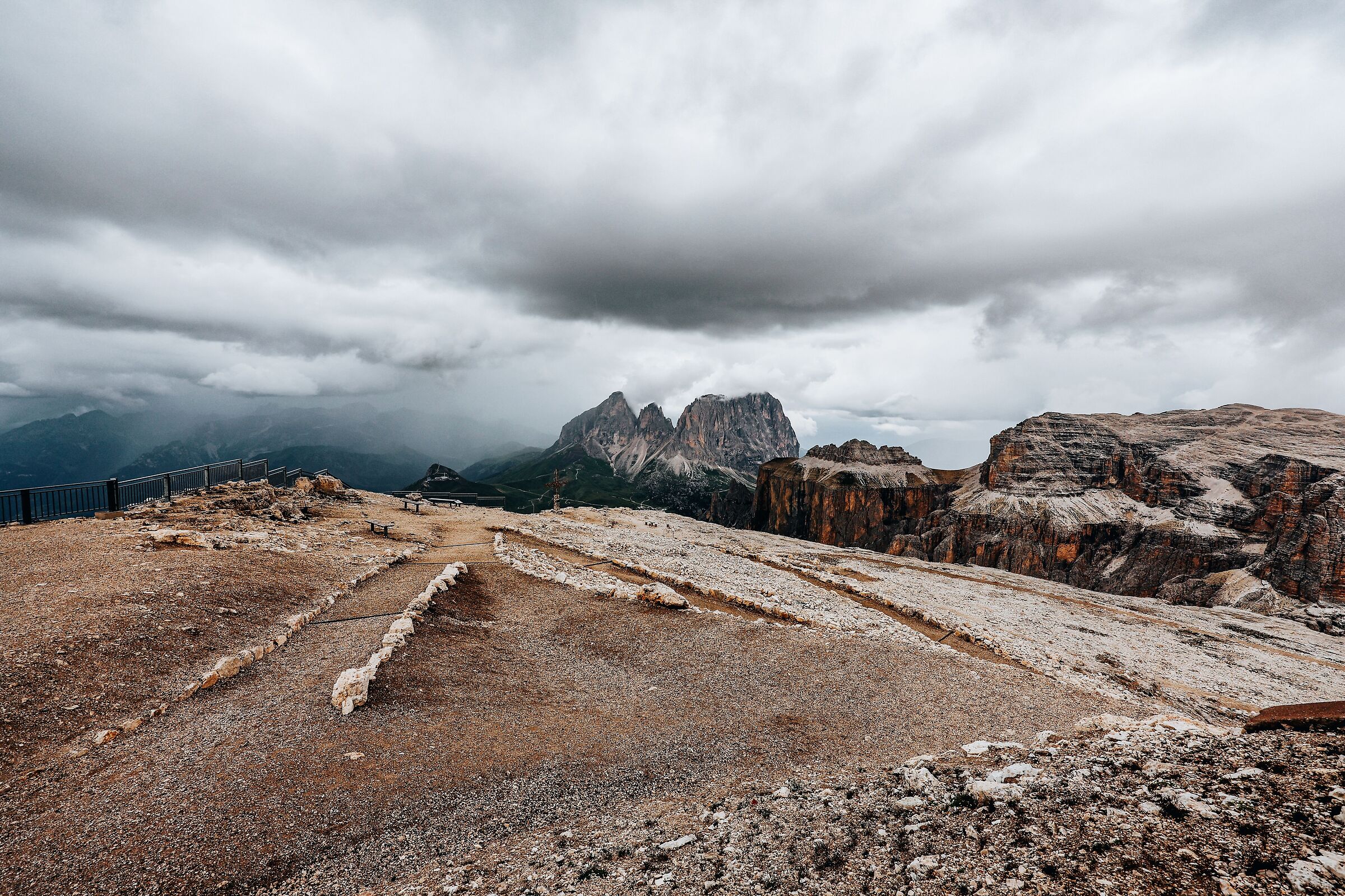 Lunar passage Pordoi pass