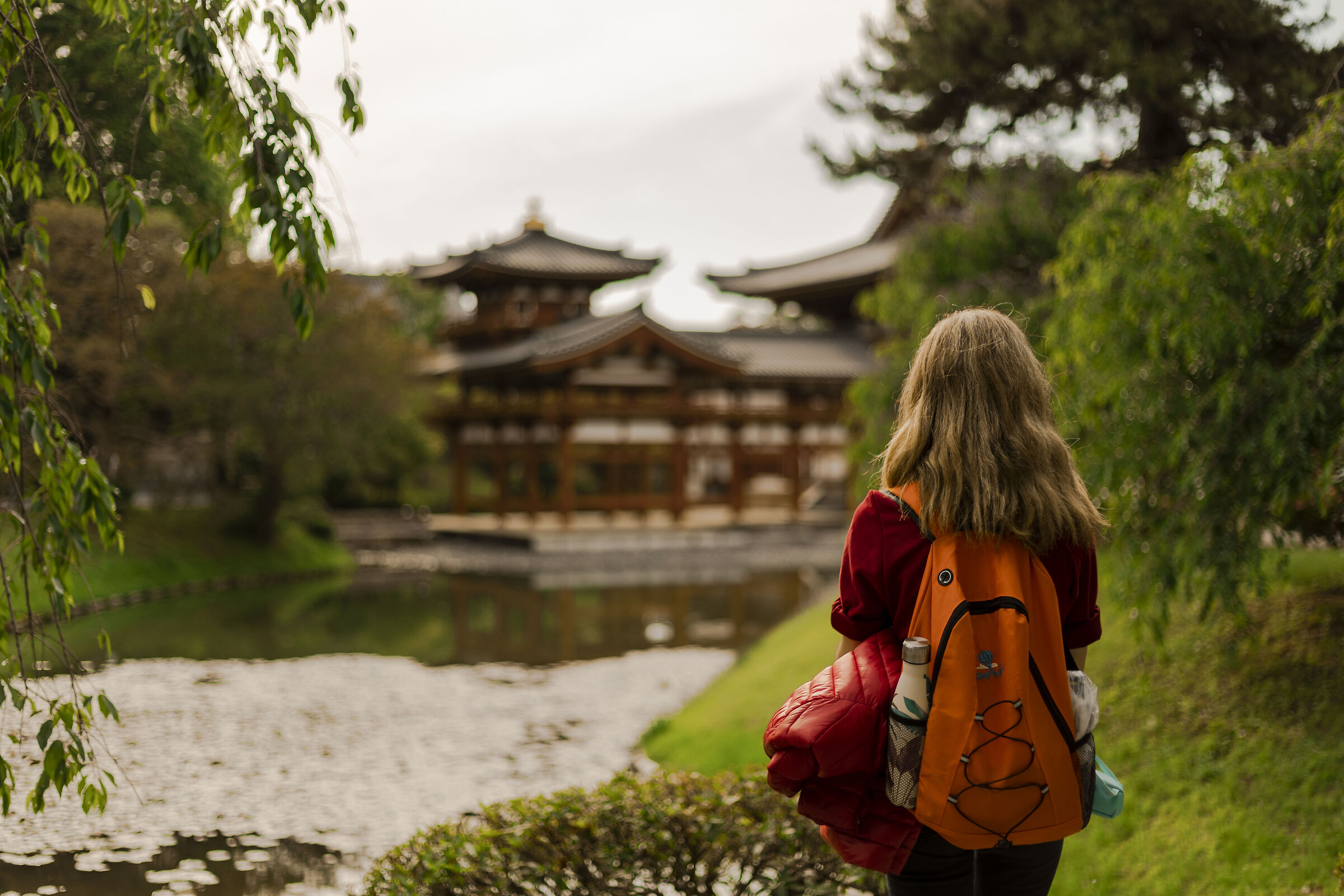 Looking at the temple