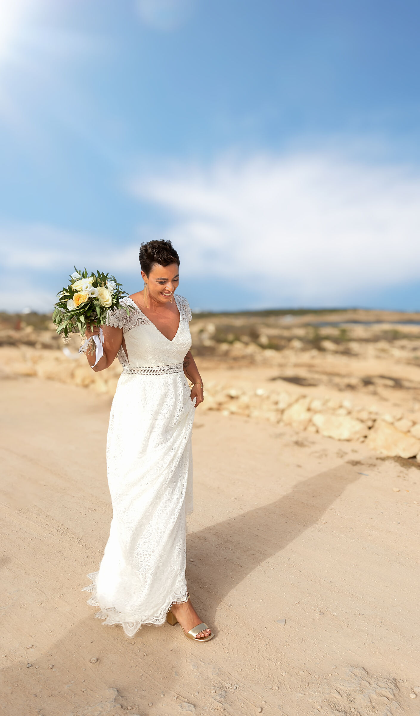 The arrival of the bride