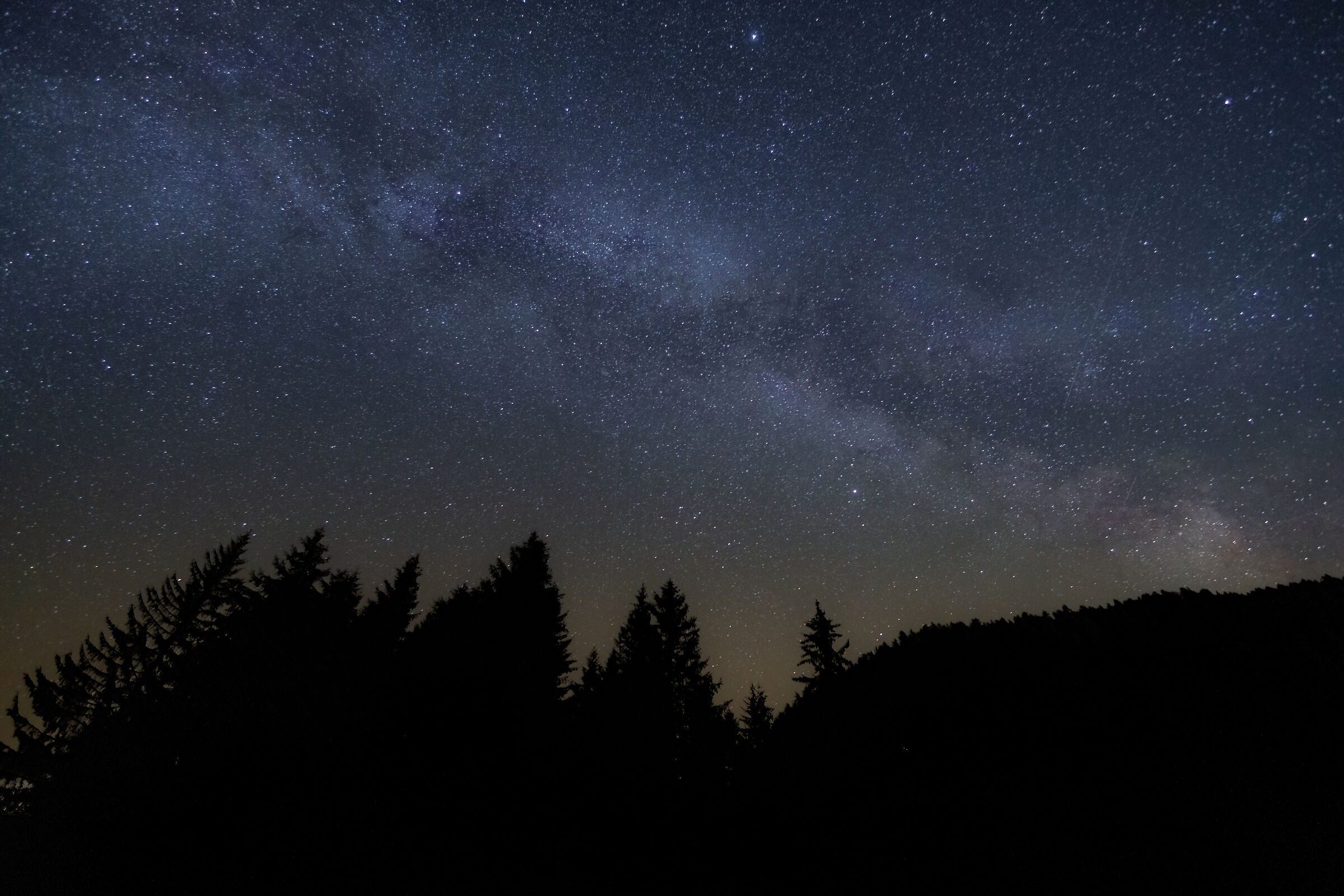 Via lattea in val di Fiemme
