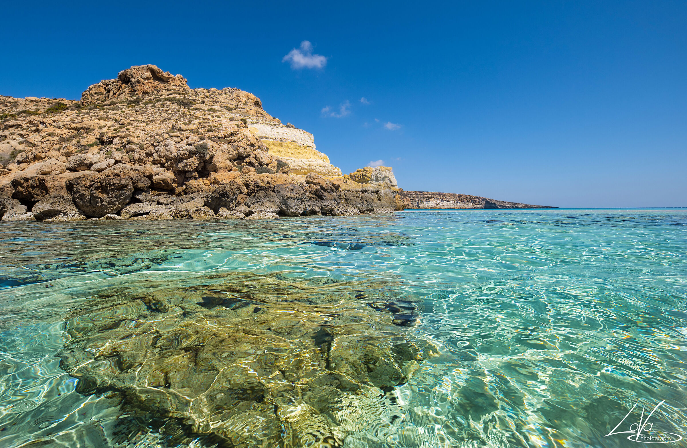 the sea of Lampedusa