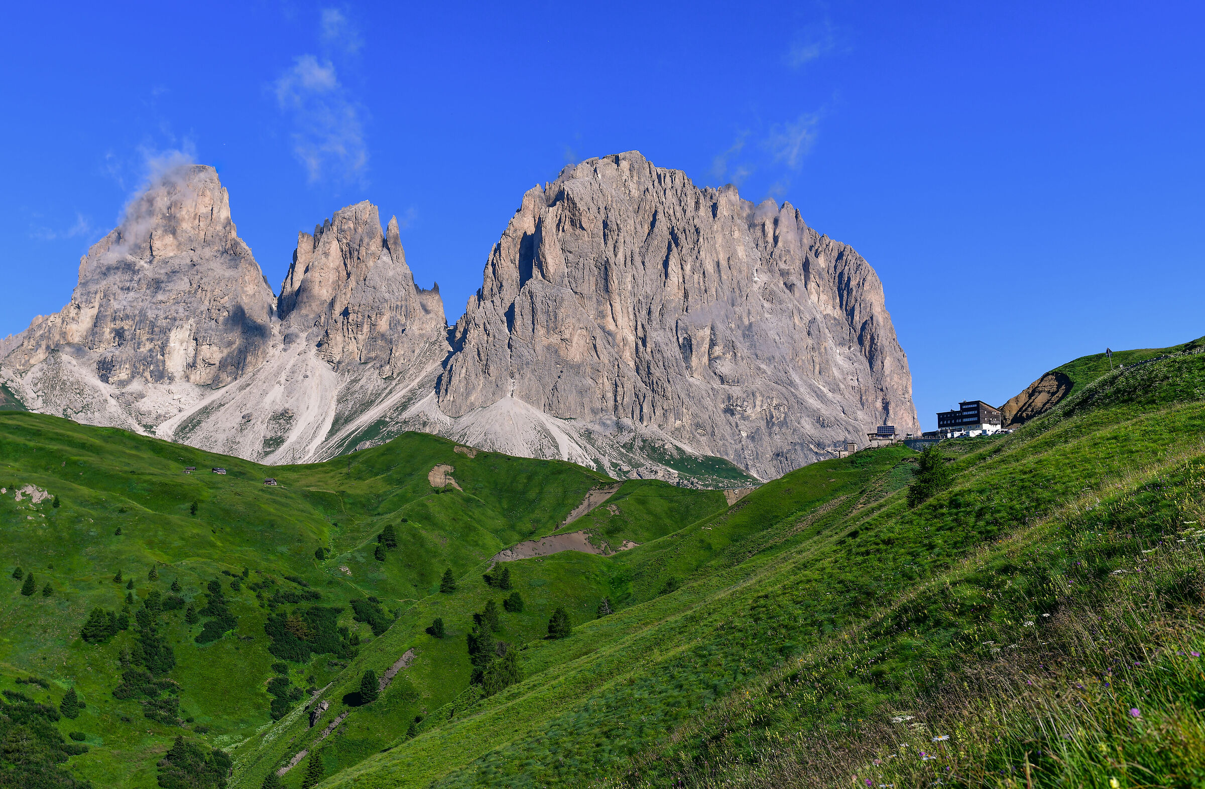 Sasso Lungo e Sasso Piatto da passo Sella