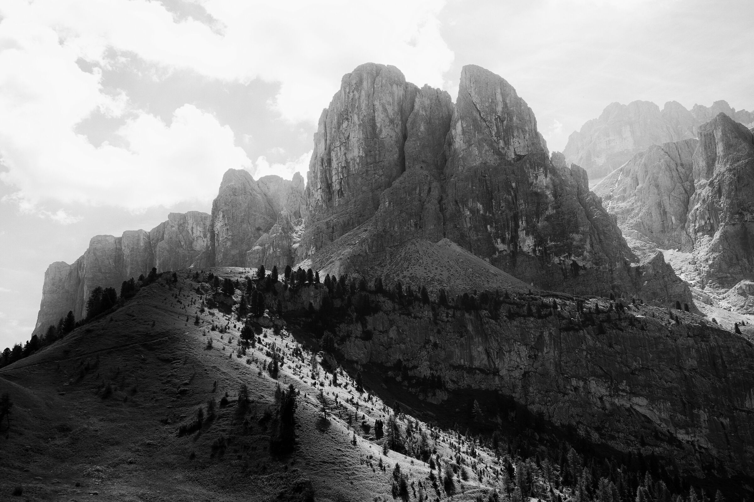 La luce sbagliata al Passo Gardena