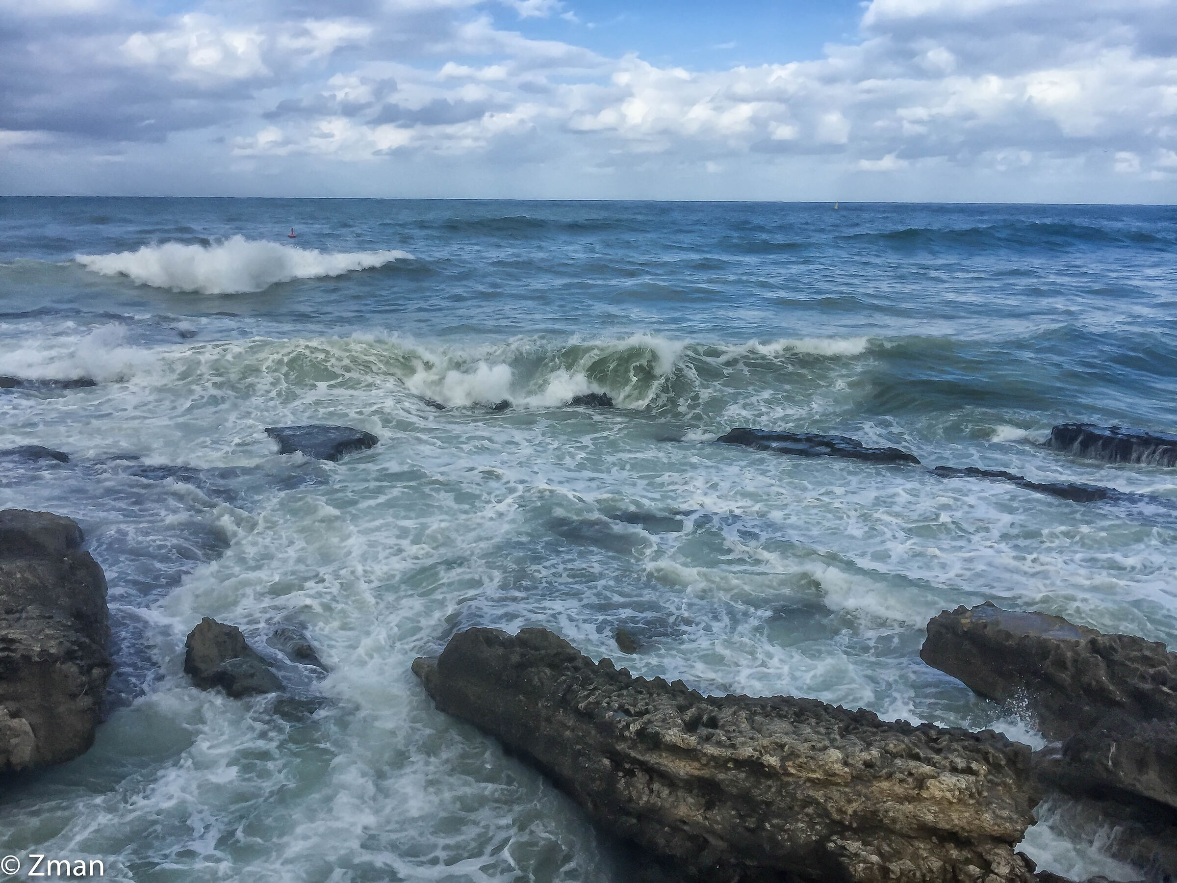 Rough Sea in the Middle East