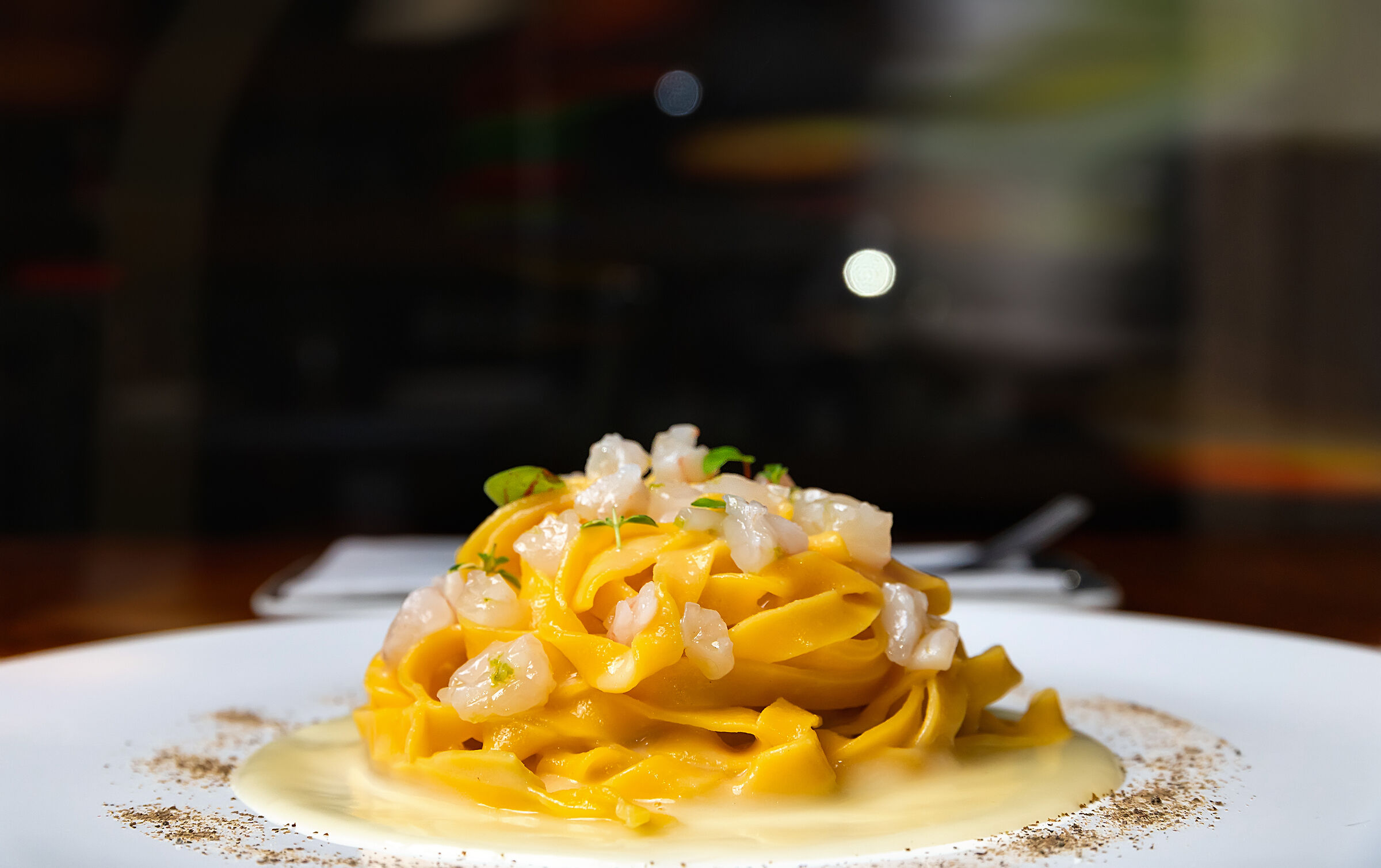 Linguine with lemon and ginger