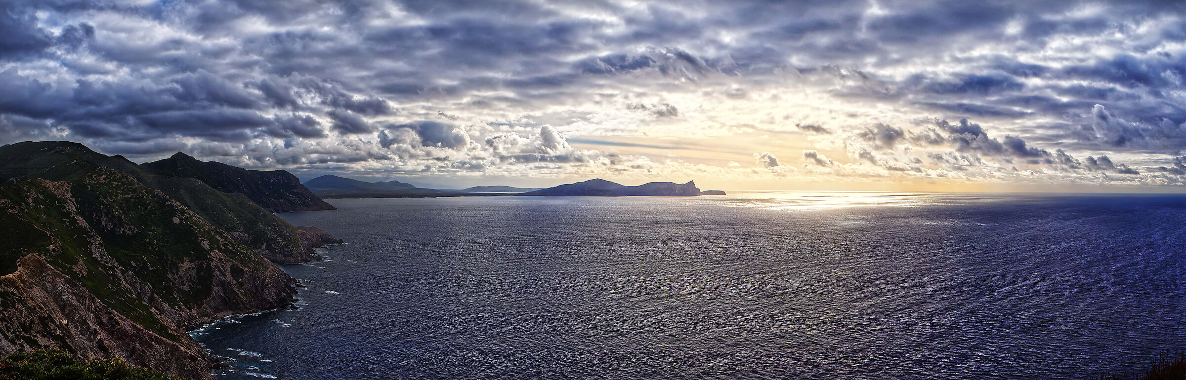 Panorama capo dell'Argentiera