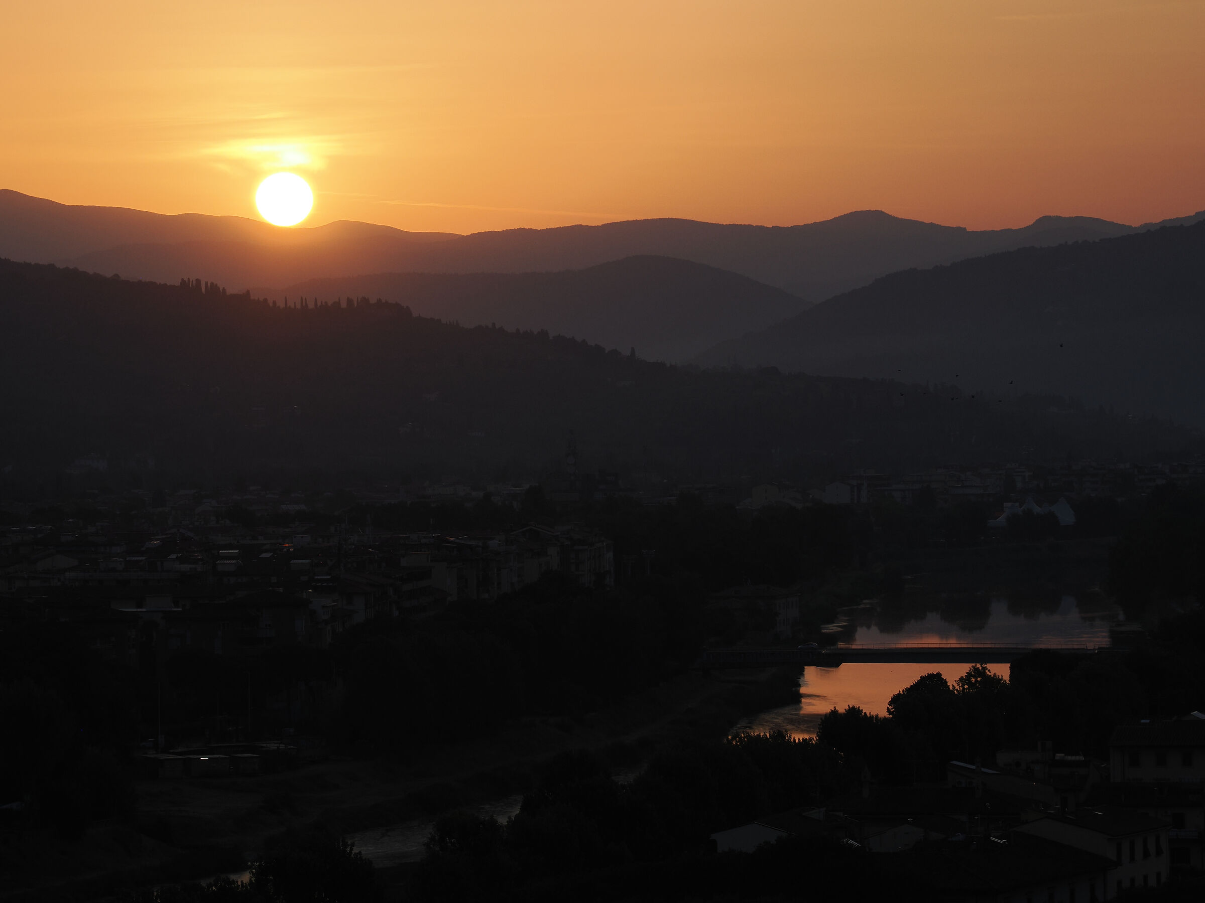 L'alba vista dal Piazzale Michelangelo