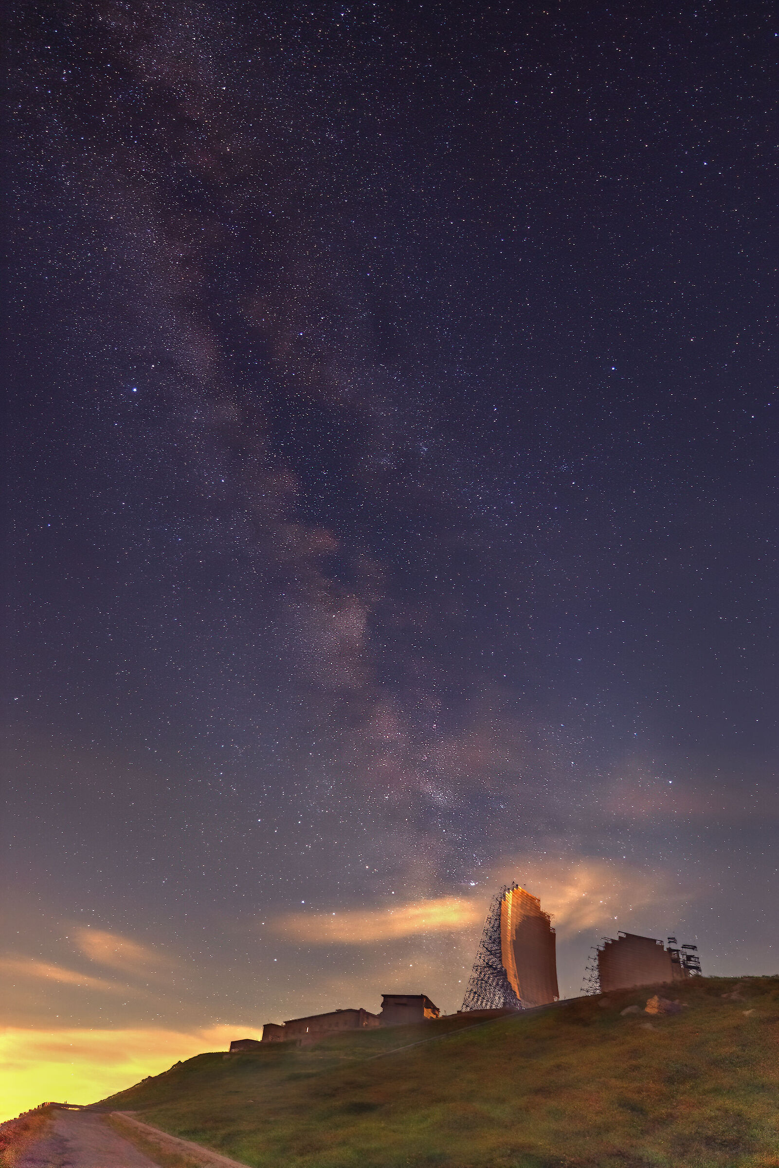 Milky Way to the former NATO power plant, Passo Maniva 2150m...