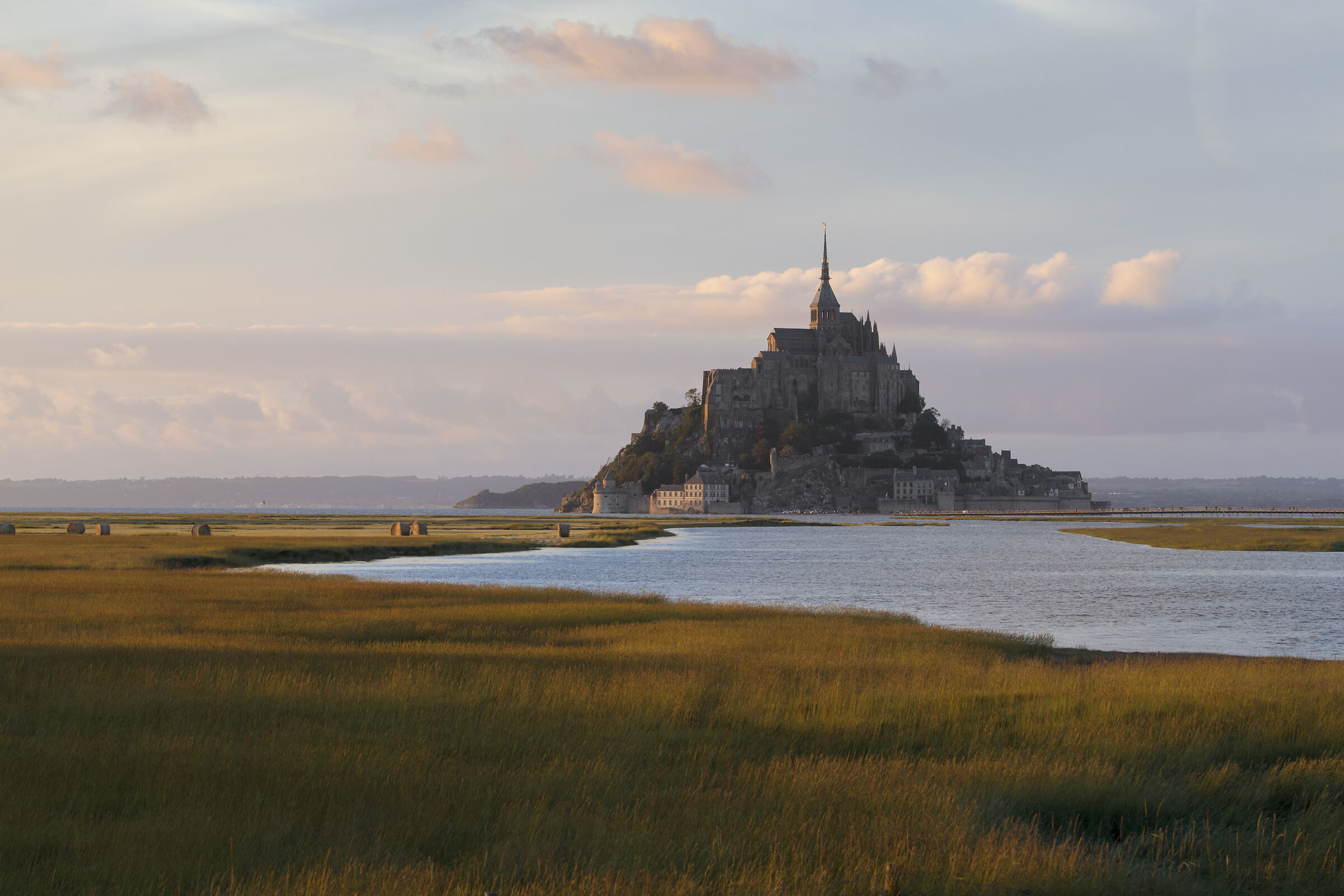 Golden hour a Mont Saint Michel