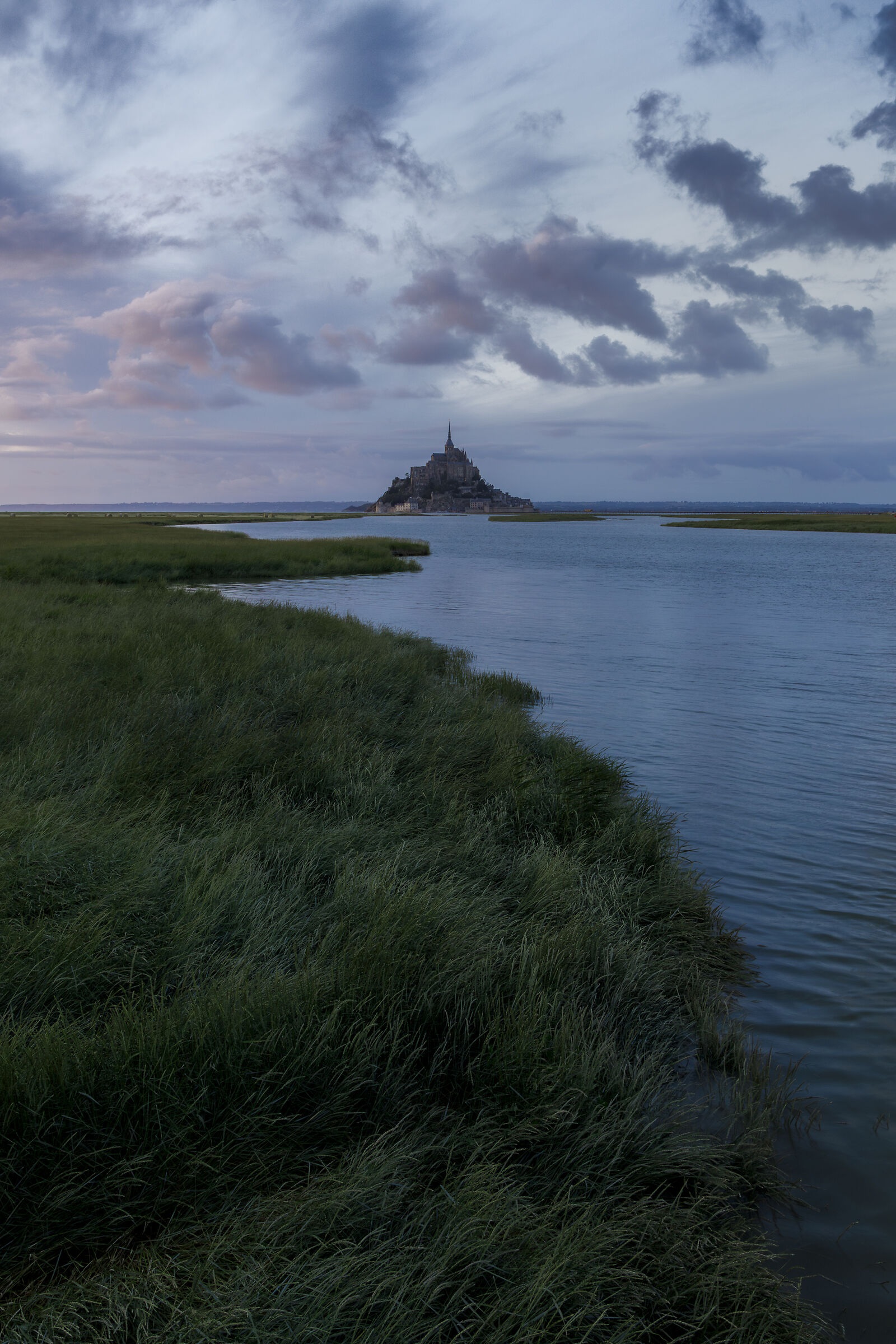 Blue hour a Mont Saint Michel