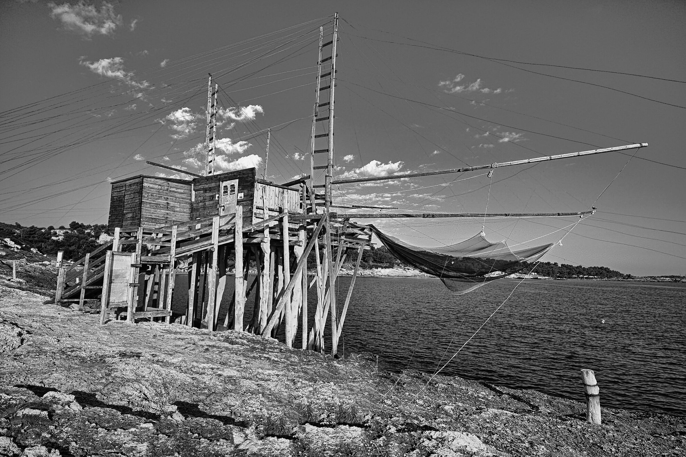 Trabucco della Baia di San Lorenzo all'alba