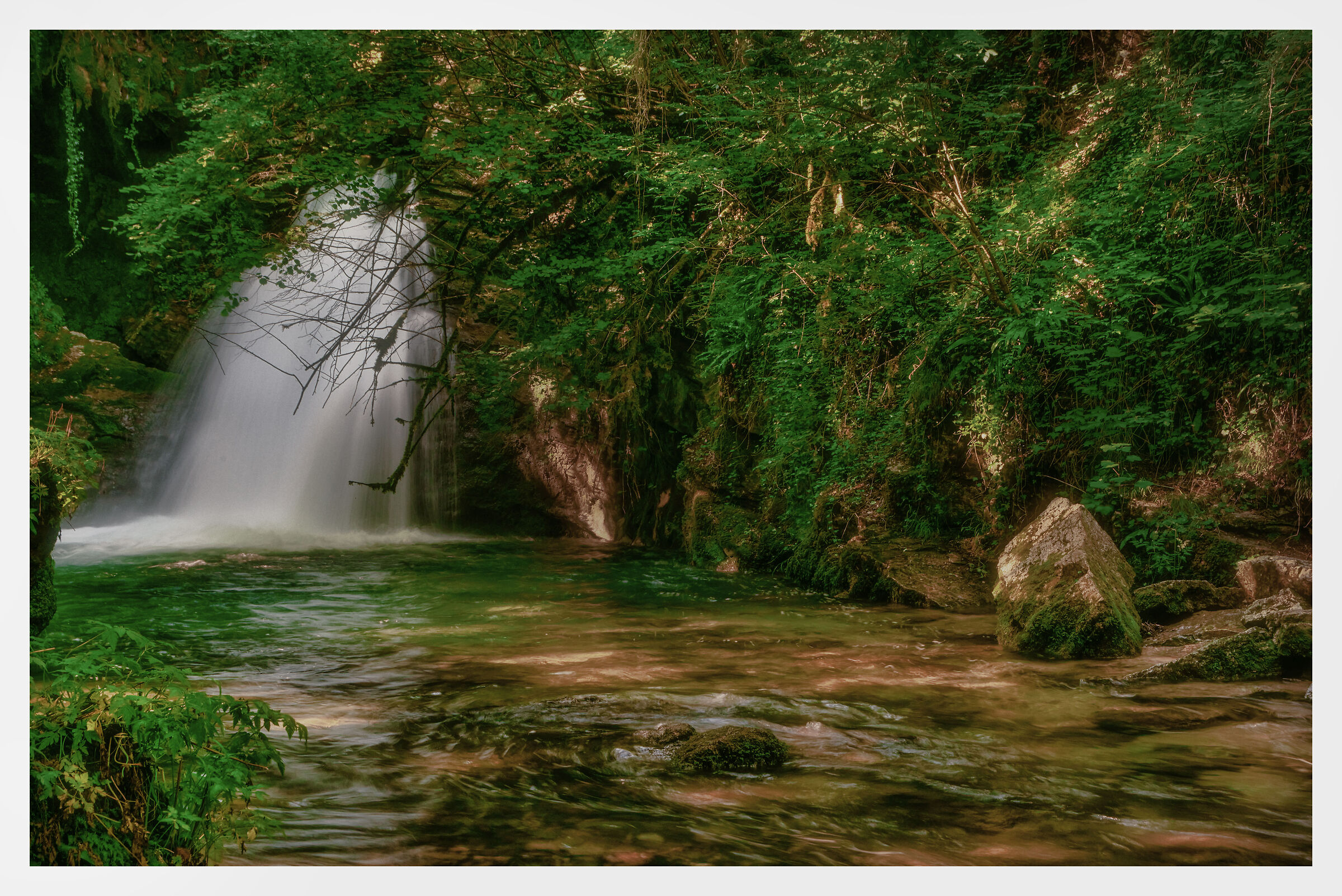 Finally the waterfall