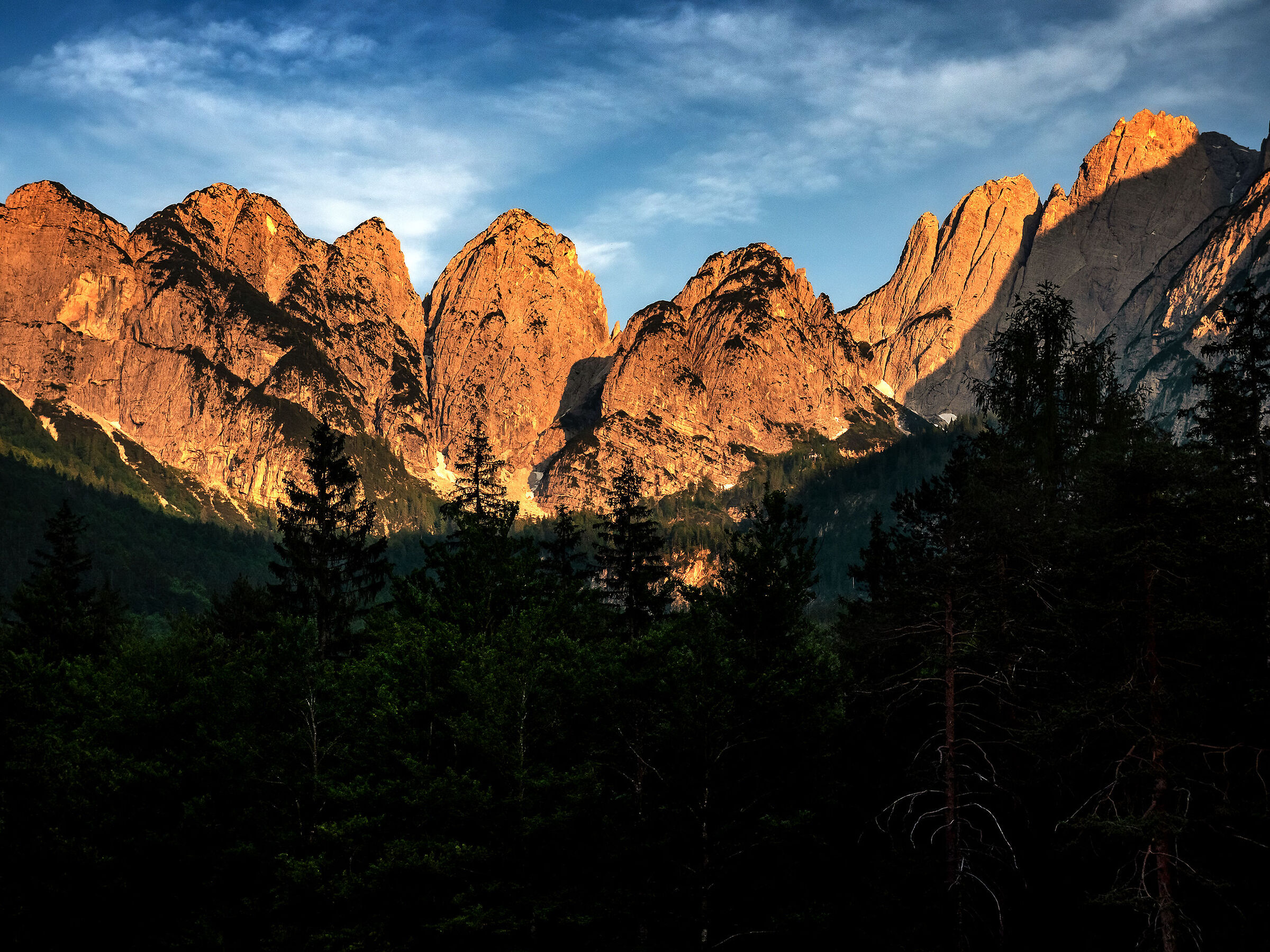 Alpi Giulie sunset