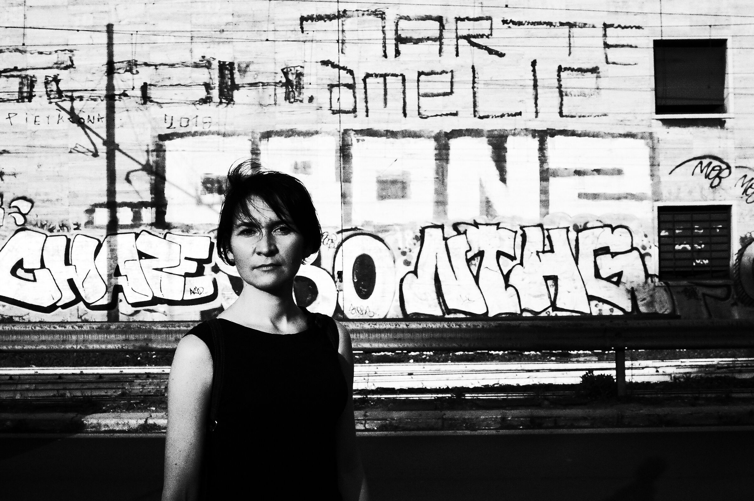 mia moglie,Roma e.....i graffiti.