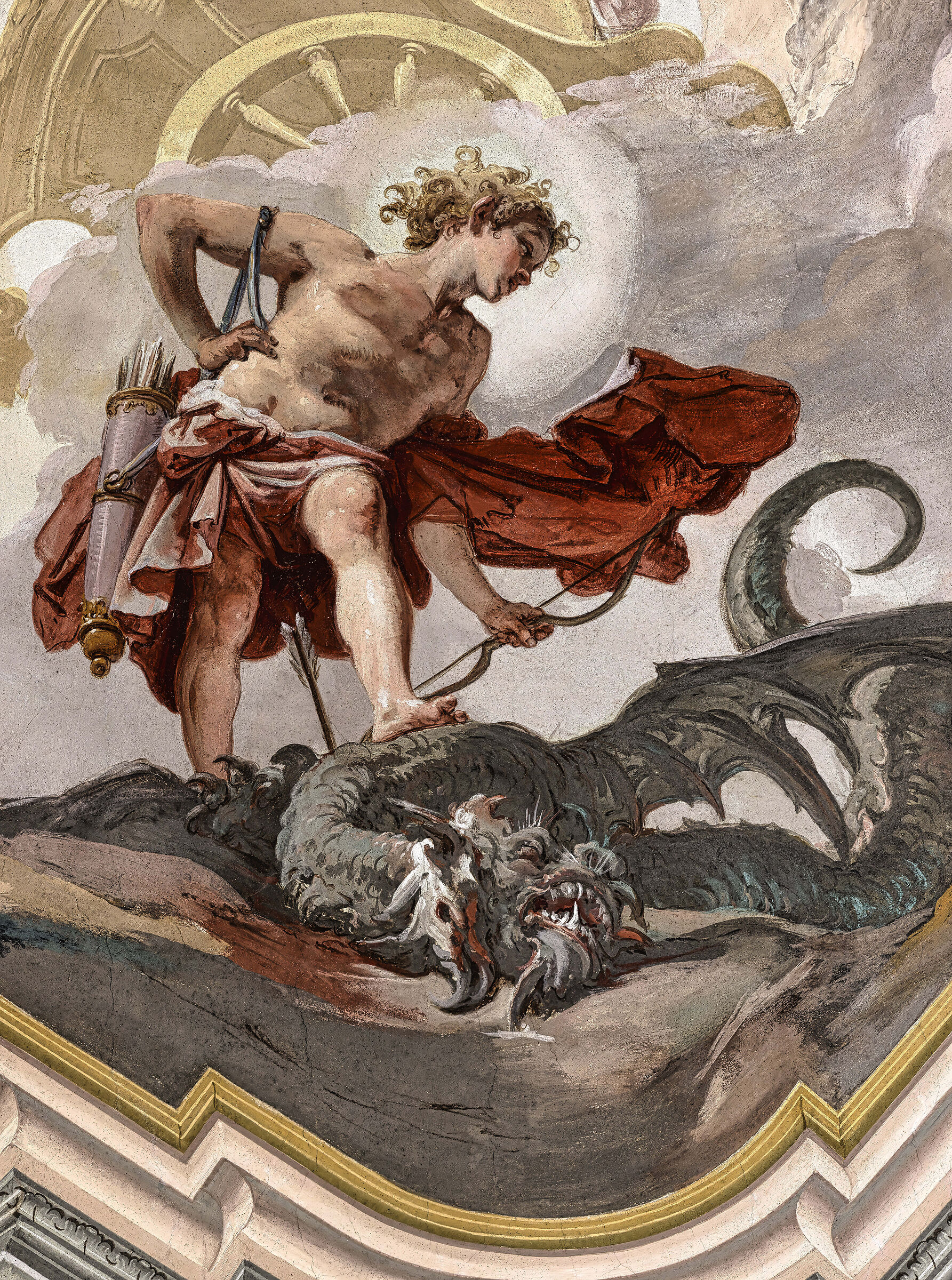 Detail of the ceiling