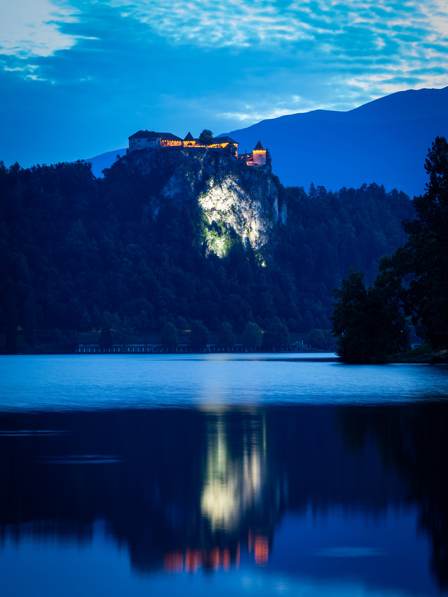 Blue Hour at Bled Castle