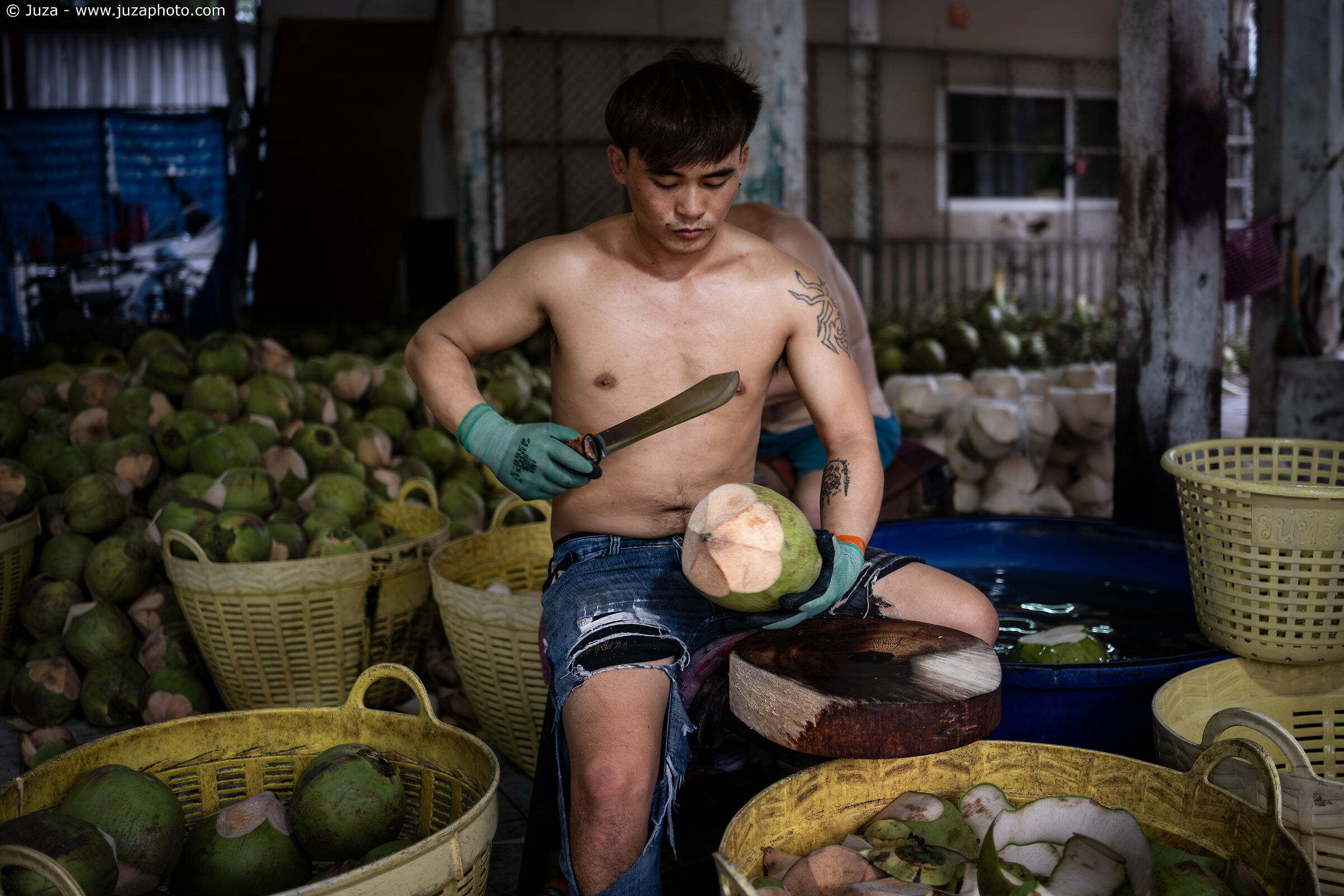 Preparazione del cocco