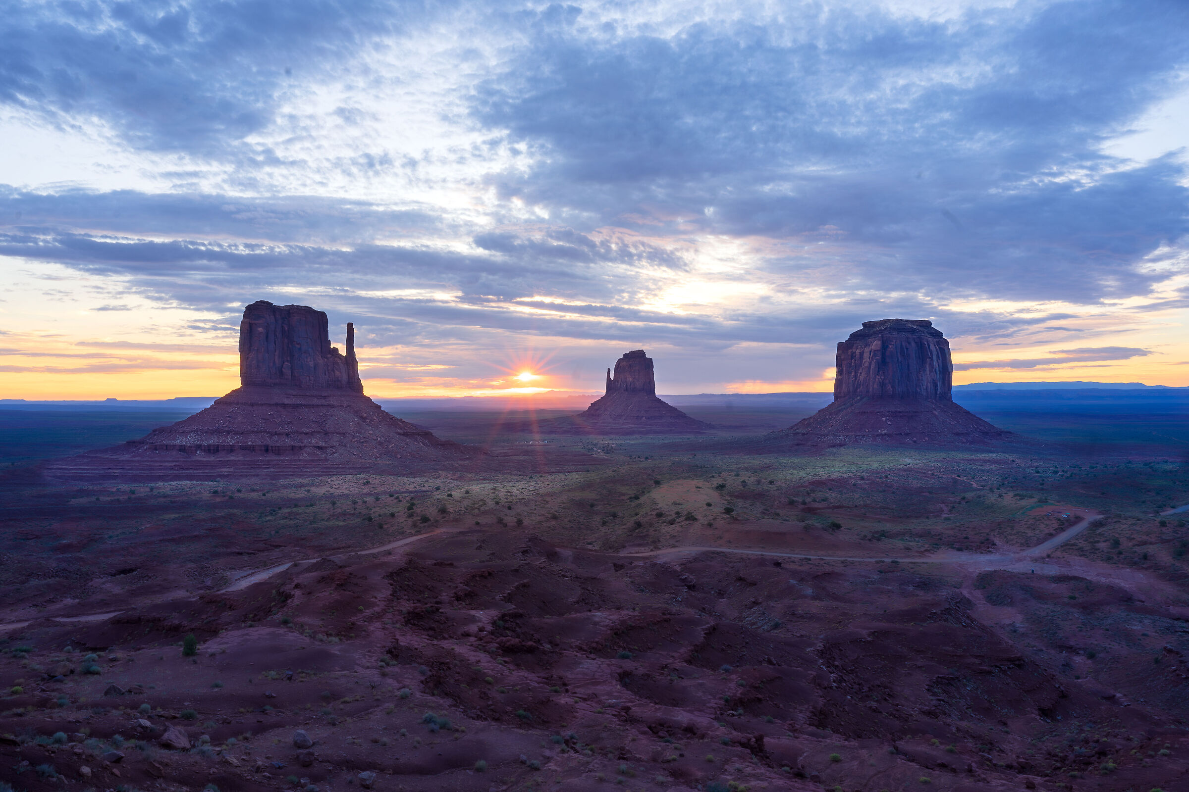 Sunrise at Monument Valley