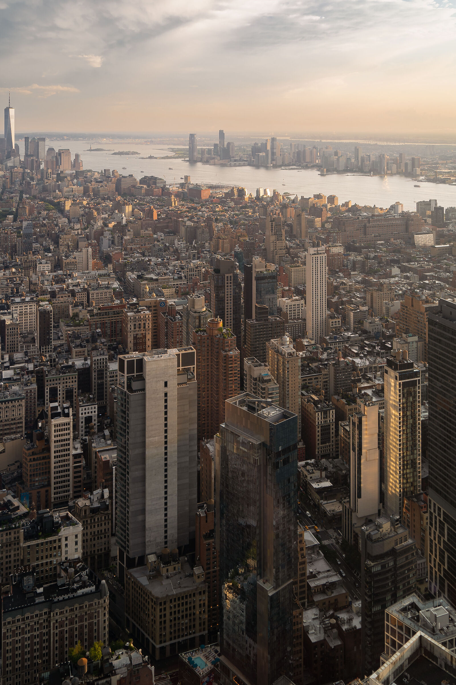 Vista dall'Empire State Building prima del tramonto