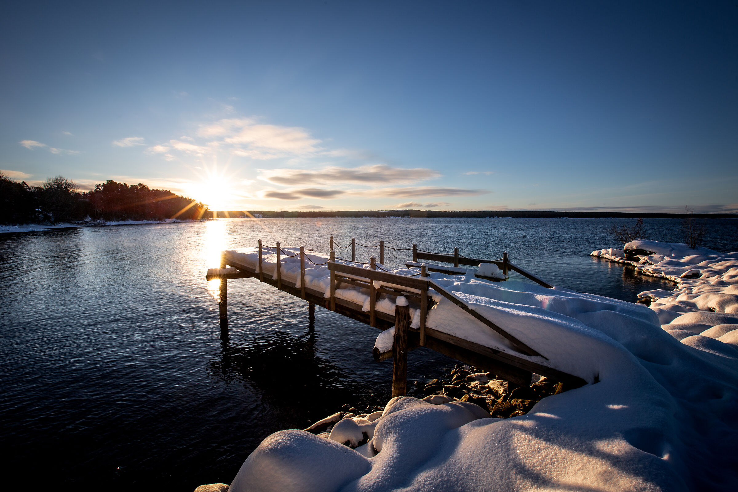 Ultima neve sul pontile