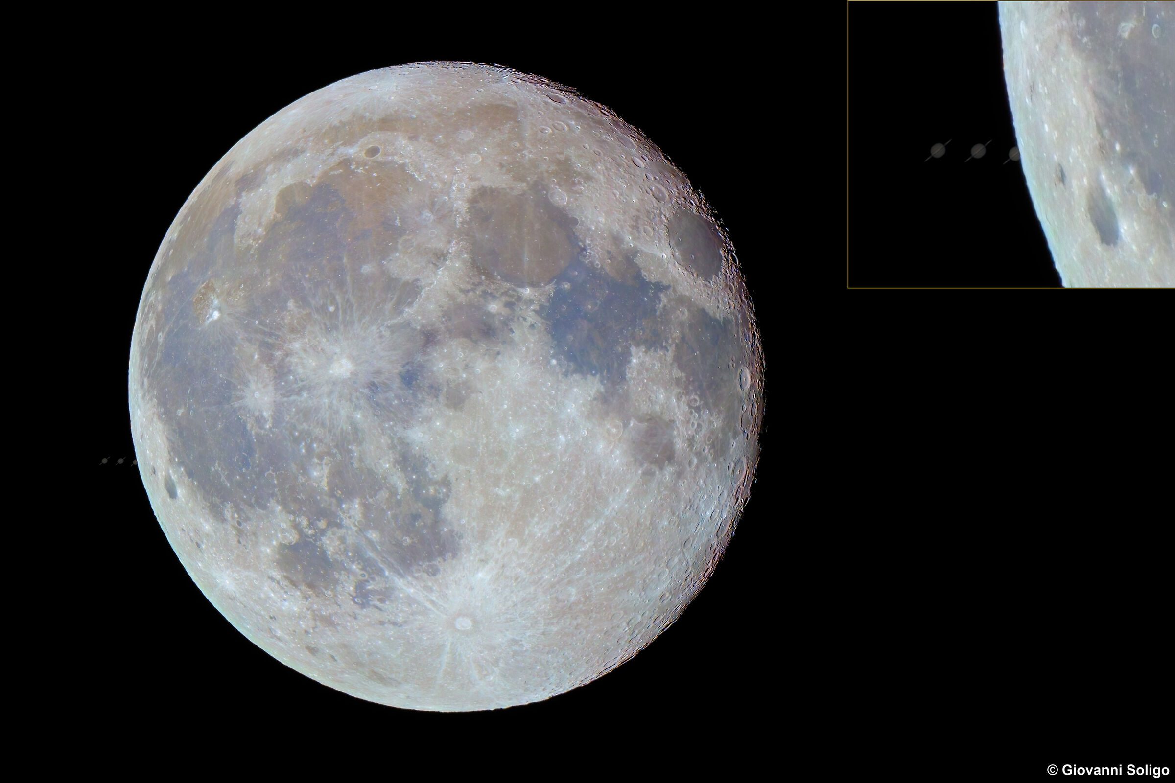 Occultazione lunare del pianeta Saturno