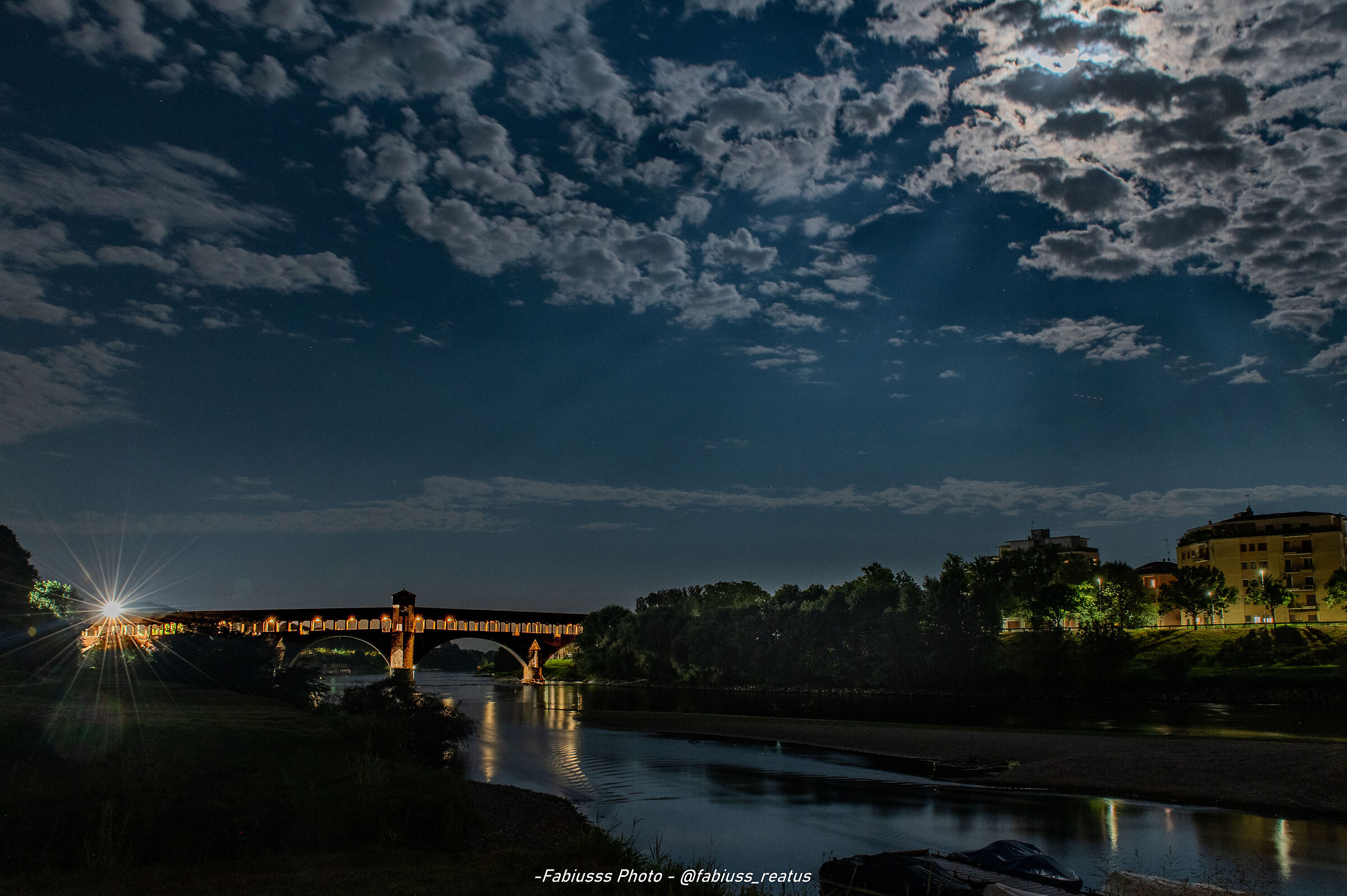 Pavia by night