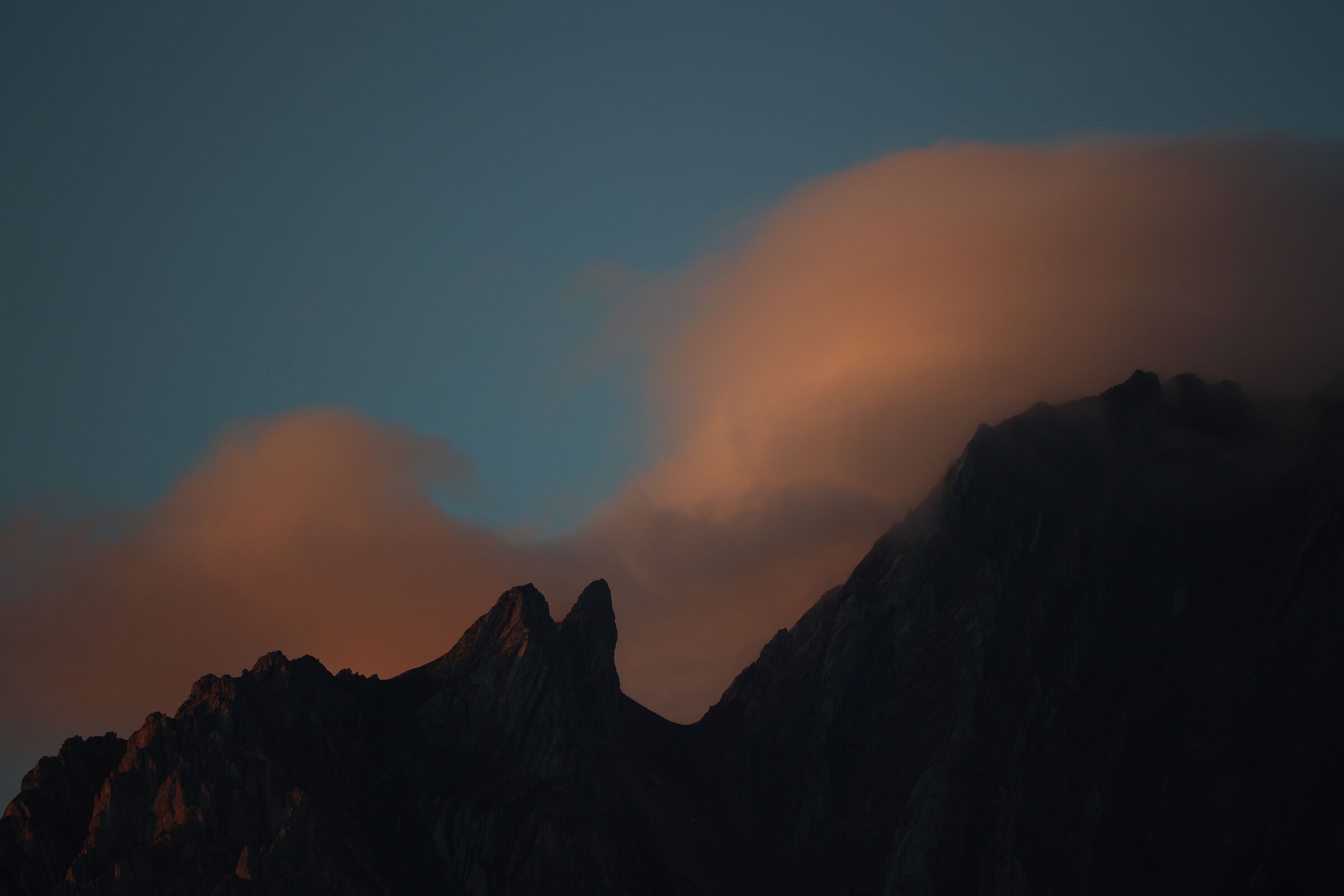 Monte Camicia al mattino presto