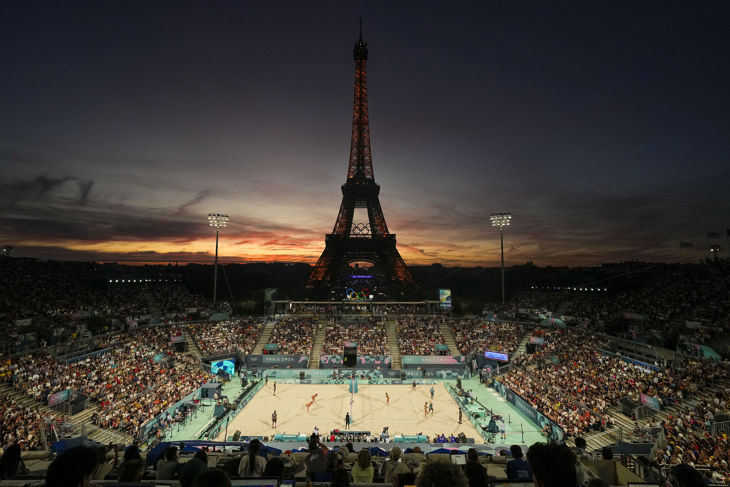 In the shadow of the Eiffel Tower