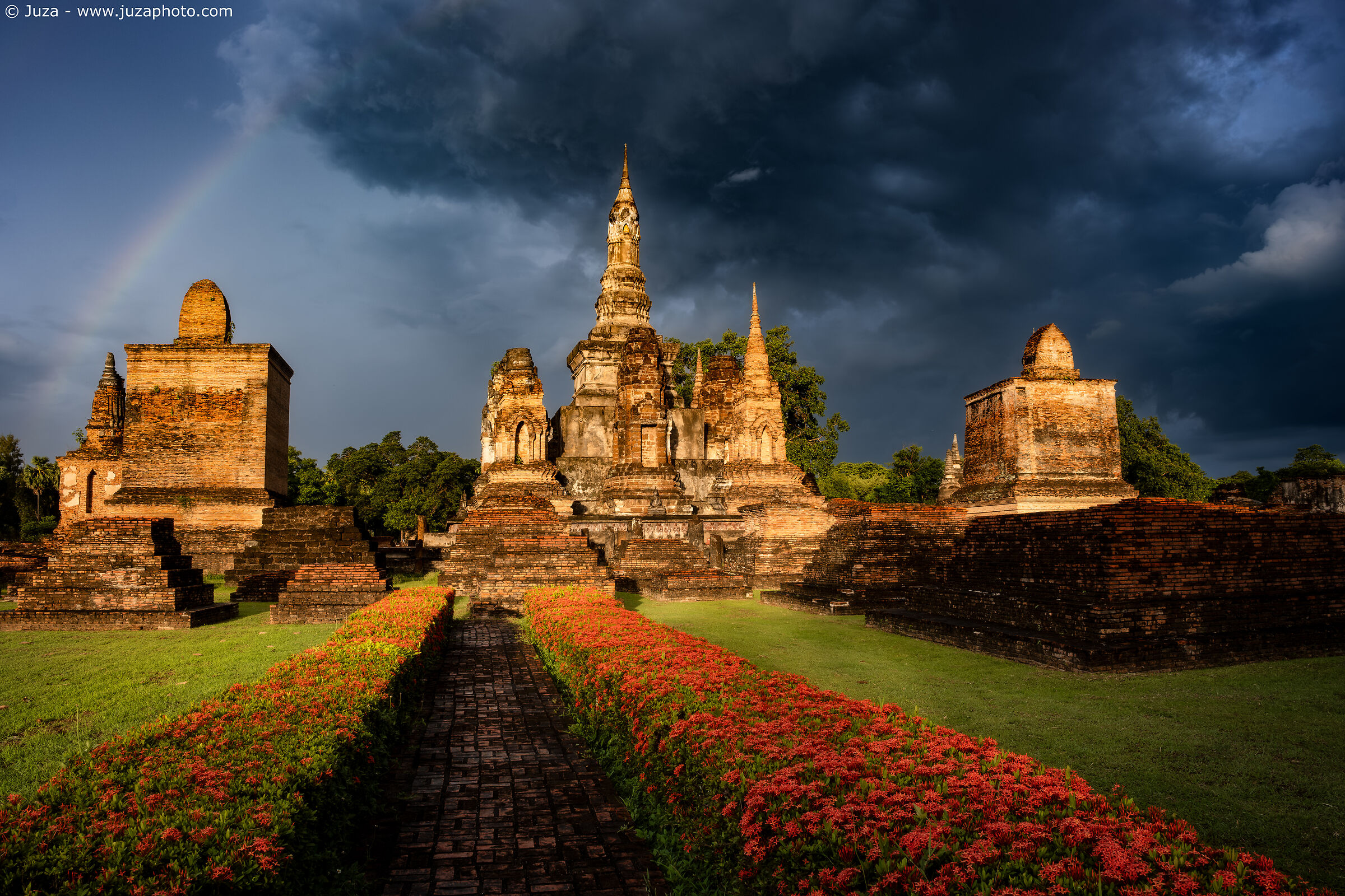Stormy sky in Sukhothai