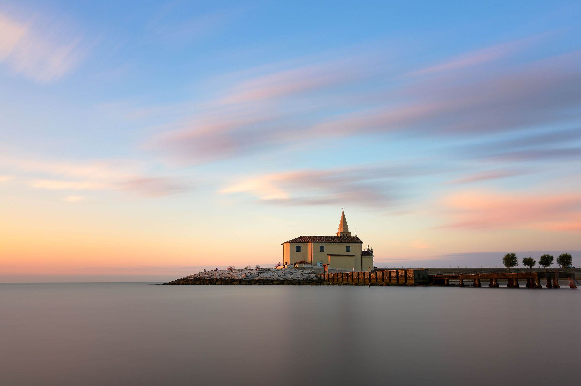 -Cartolina da Caorle- Chiesetta Madonnina dell'Angelo