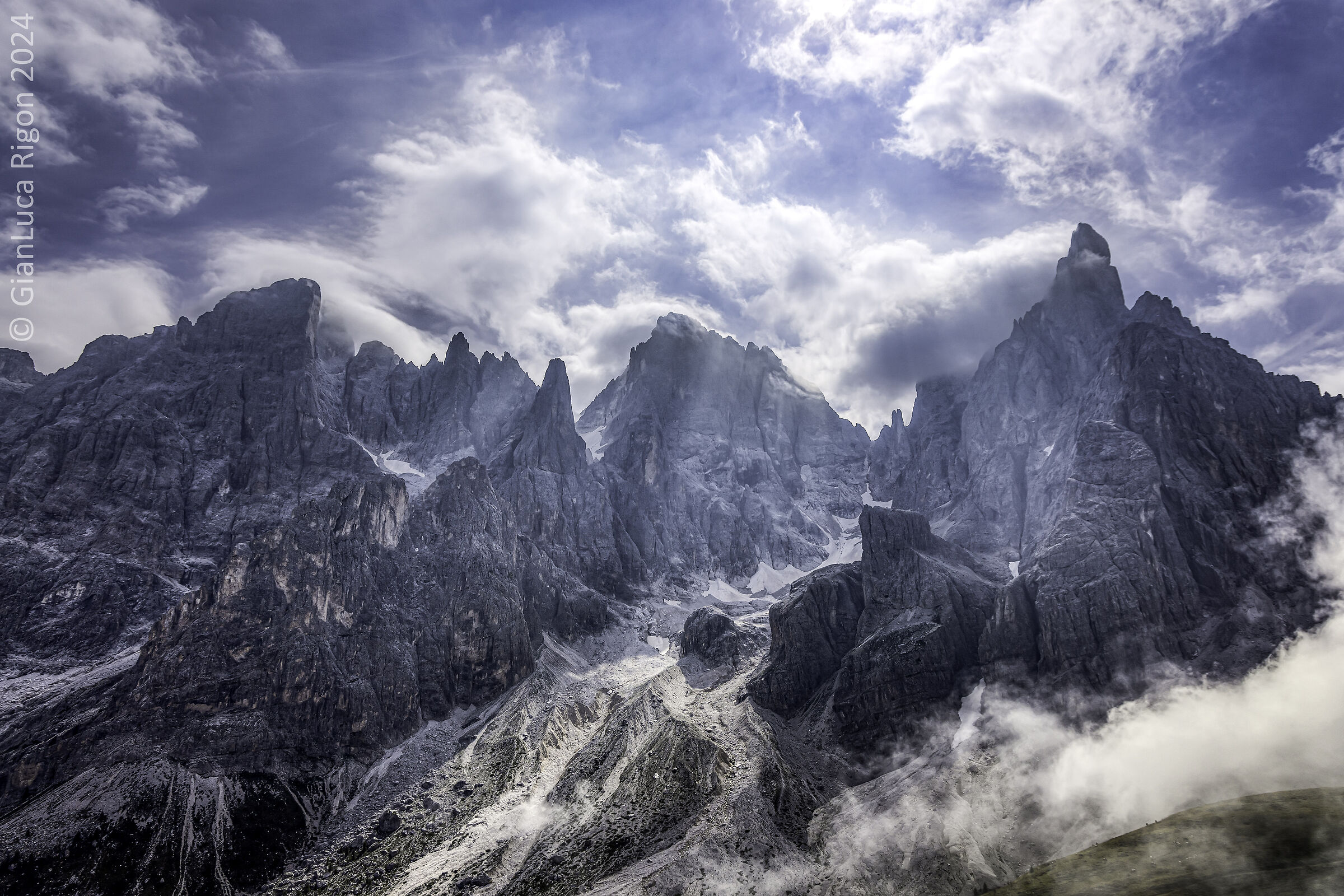 Le Pale di San Martino e il Ghiacciaio del Travignolo