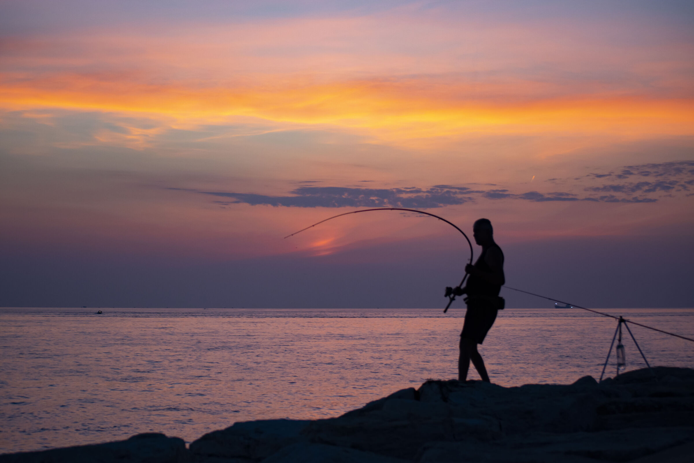 Pescatore all'alba