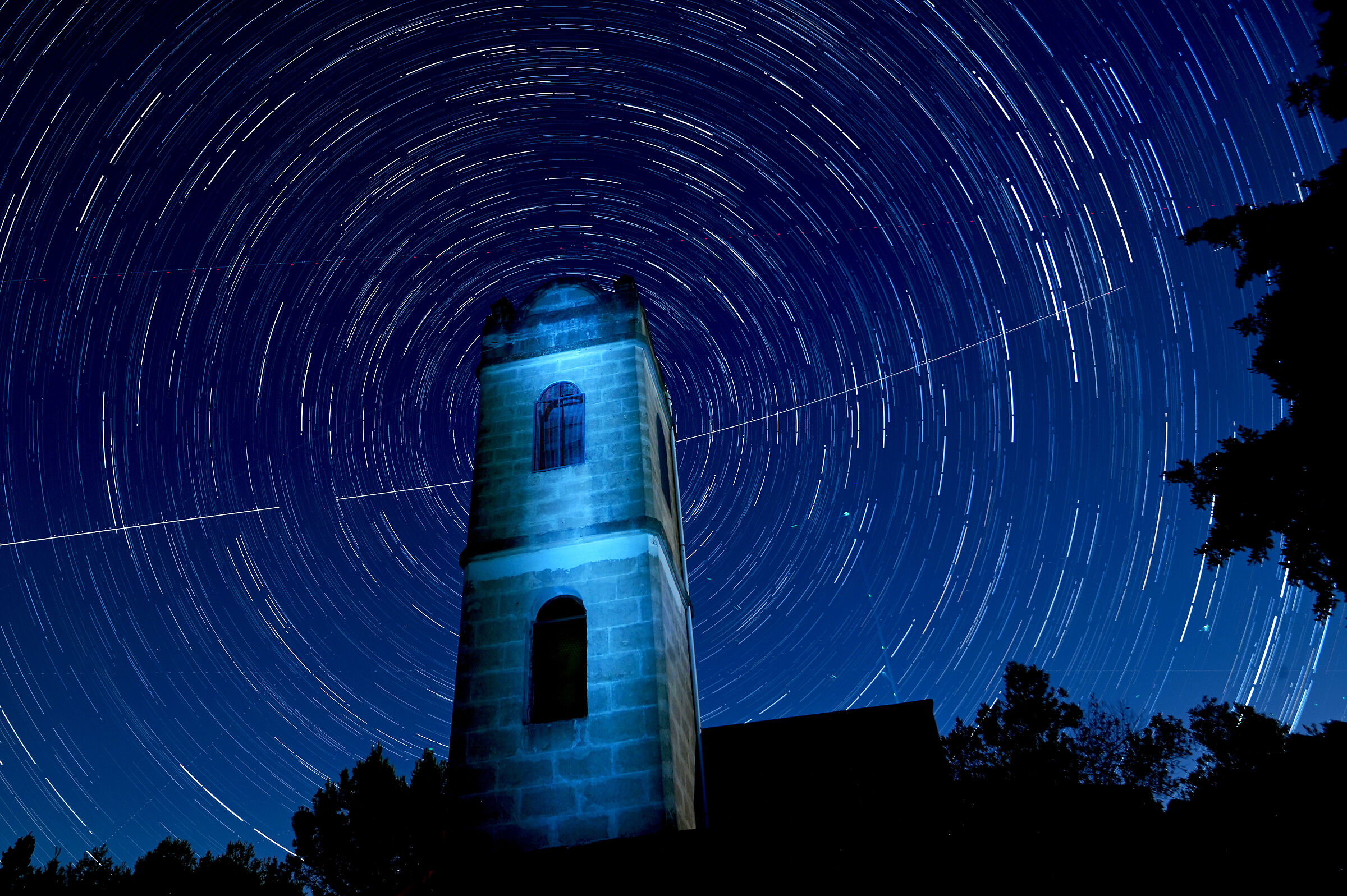 Startrail in Salento