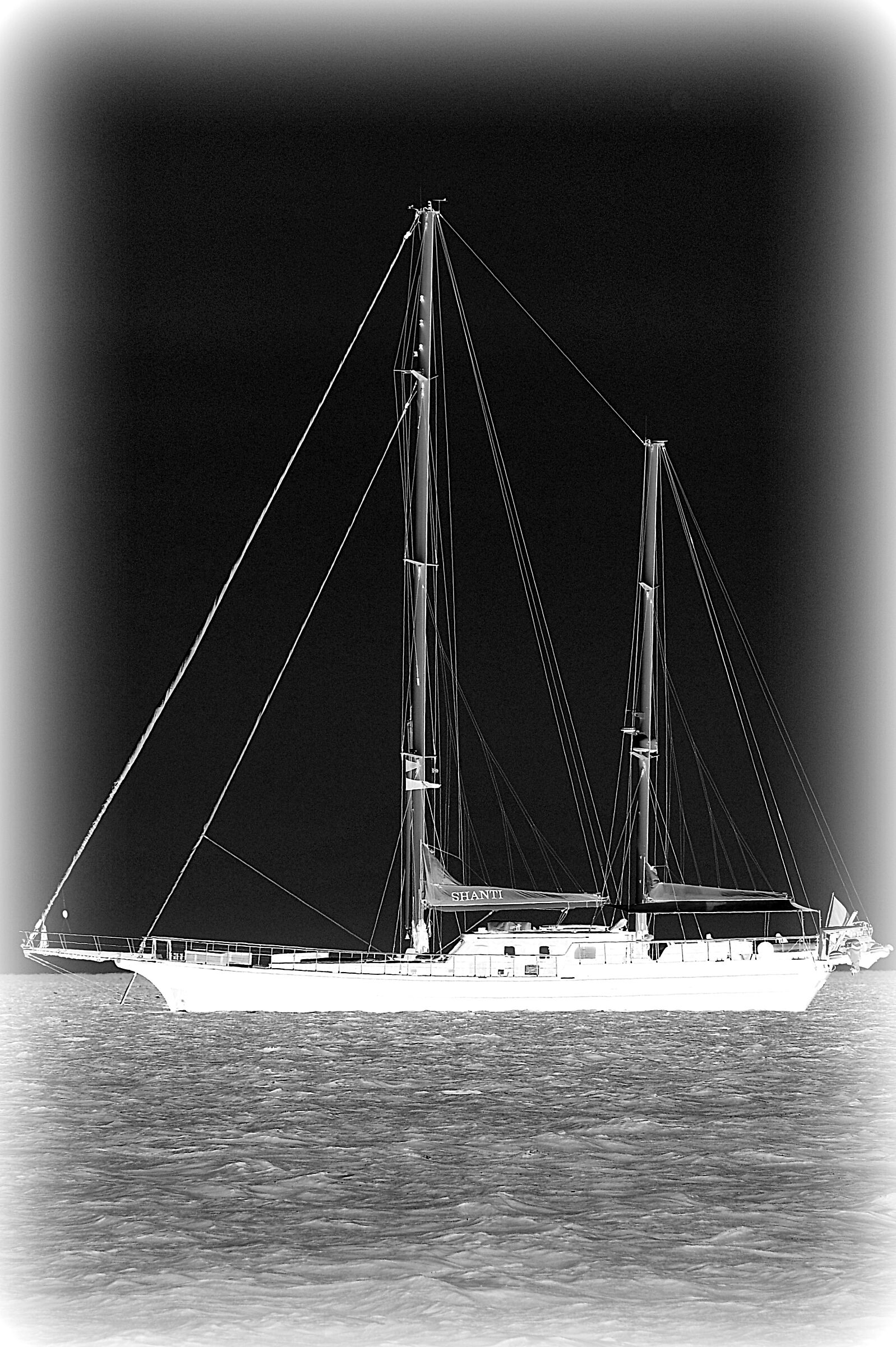 Sailing ship... negative