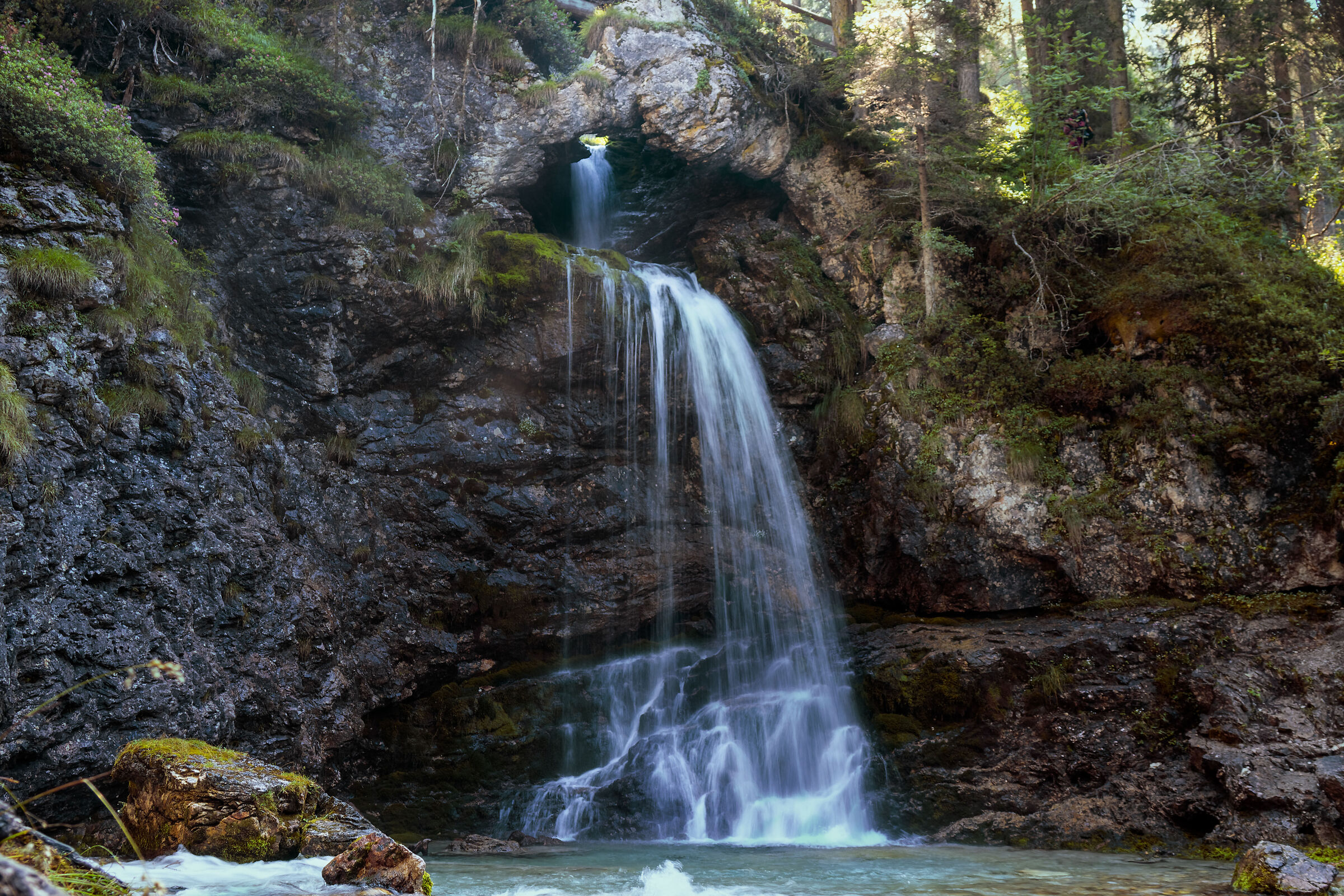 Waterfalls in the Dolomites