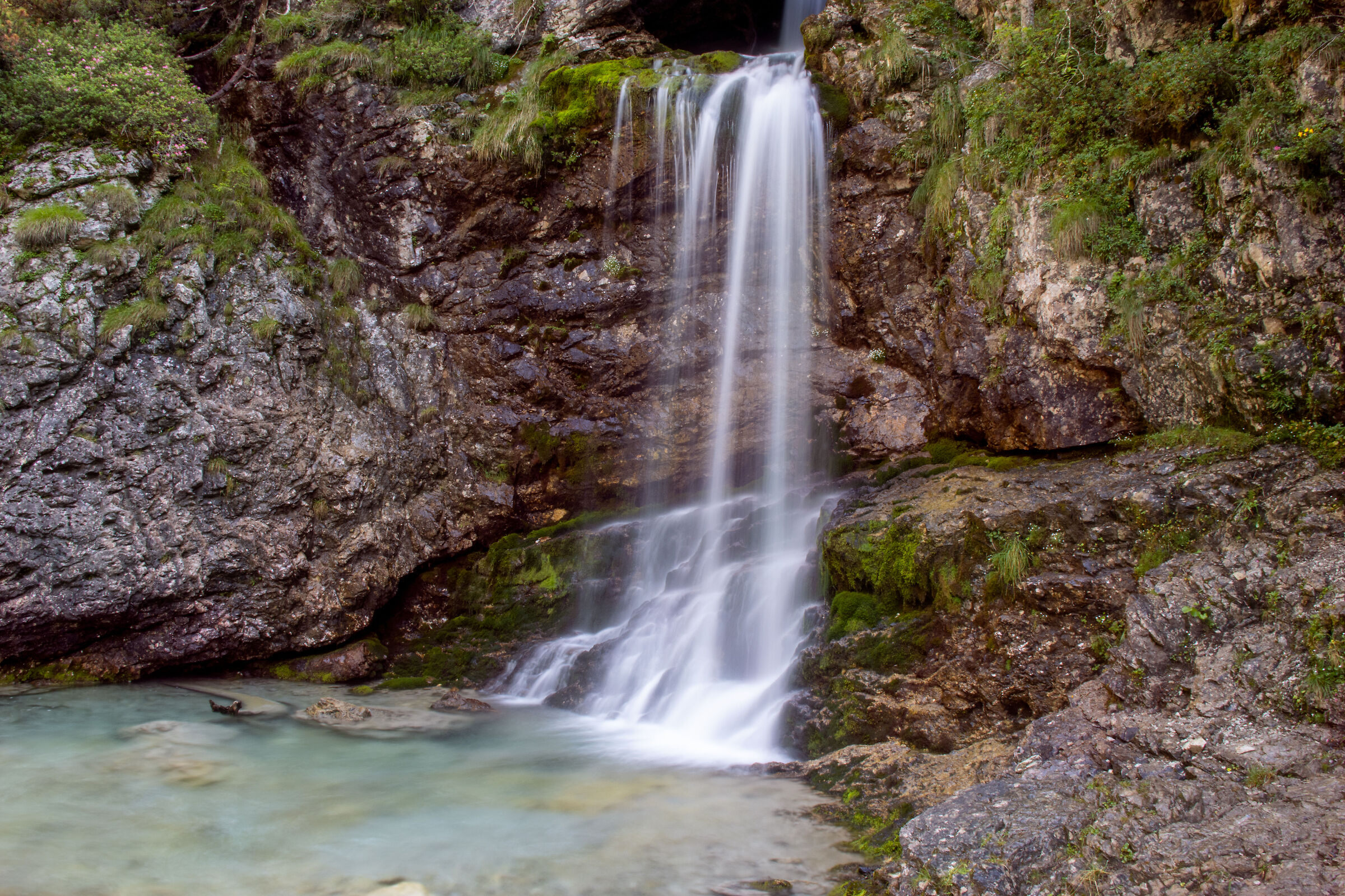 Waterfalls in the Dolomites