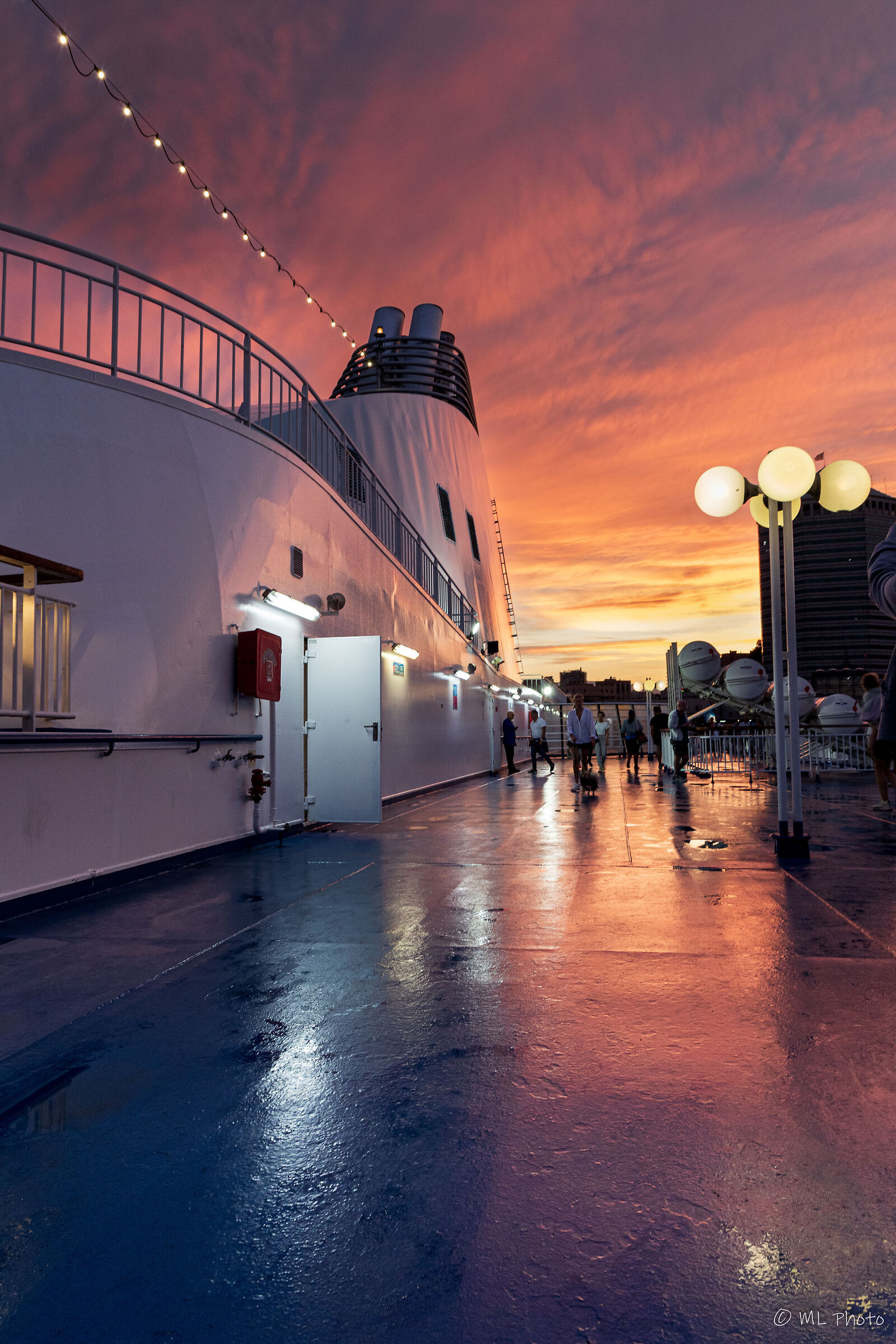 Genoa sunset