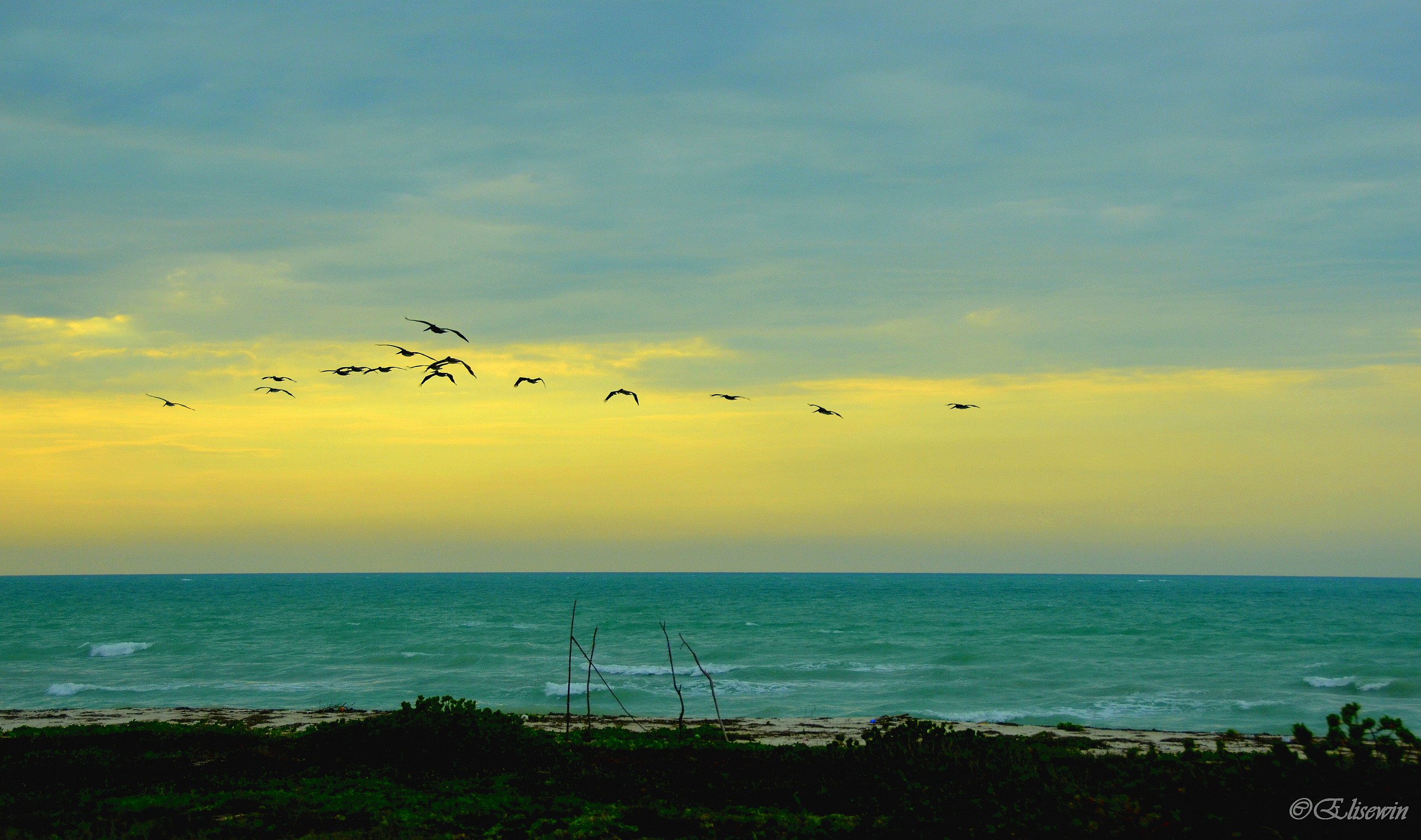 The lightness of a sunset