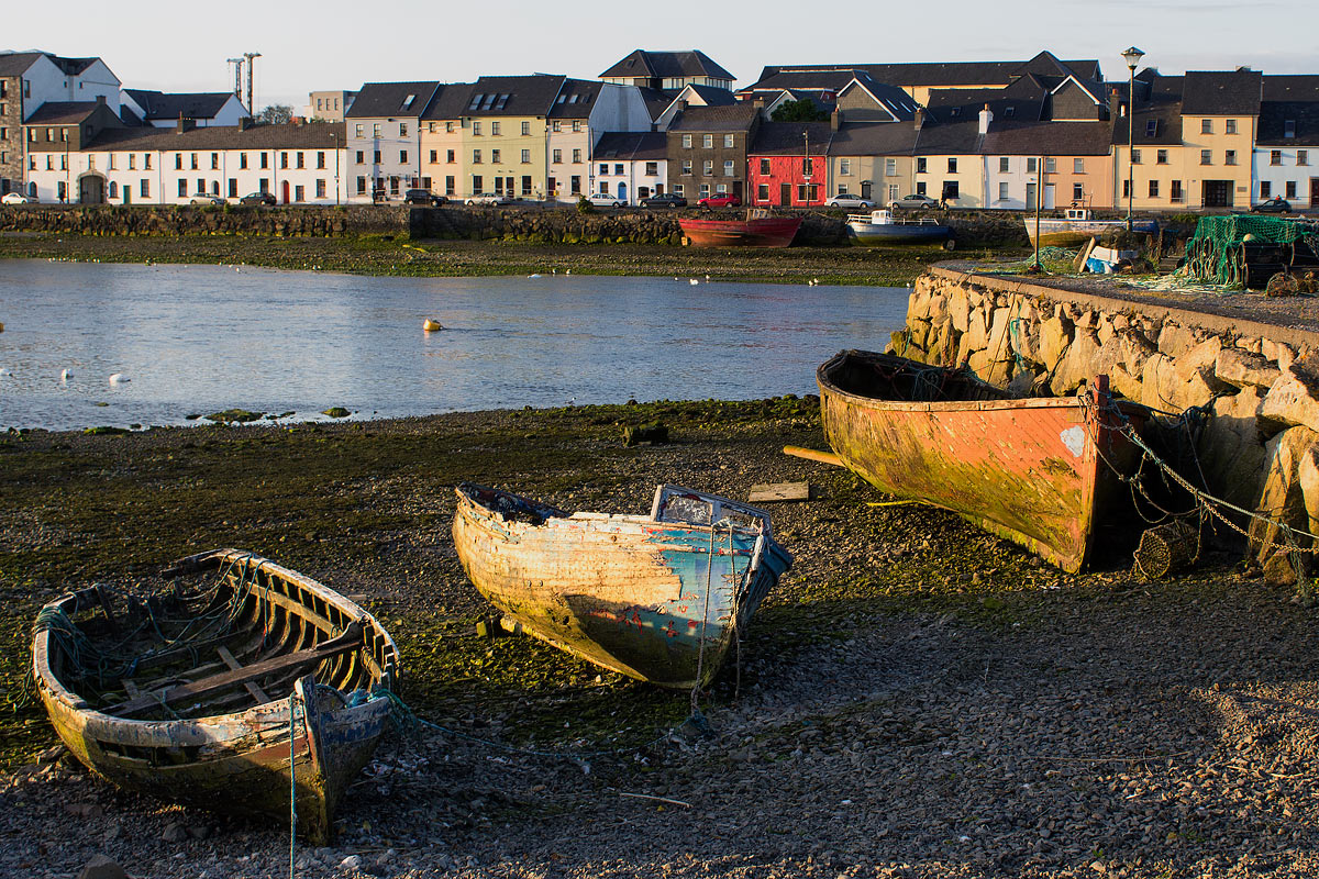 Tramonto lungo il fiume Corrib - Galway