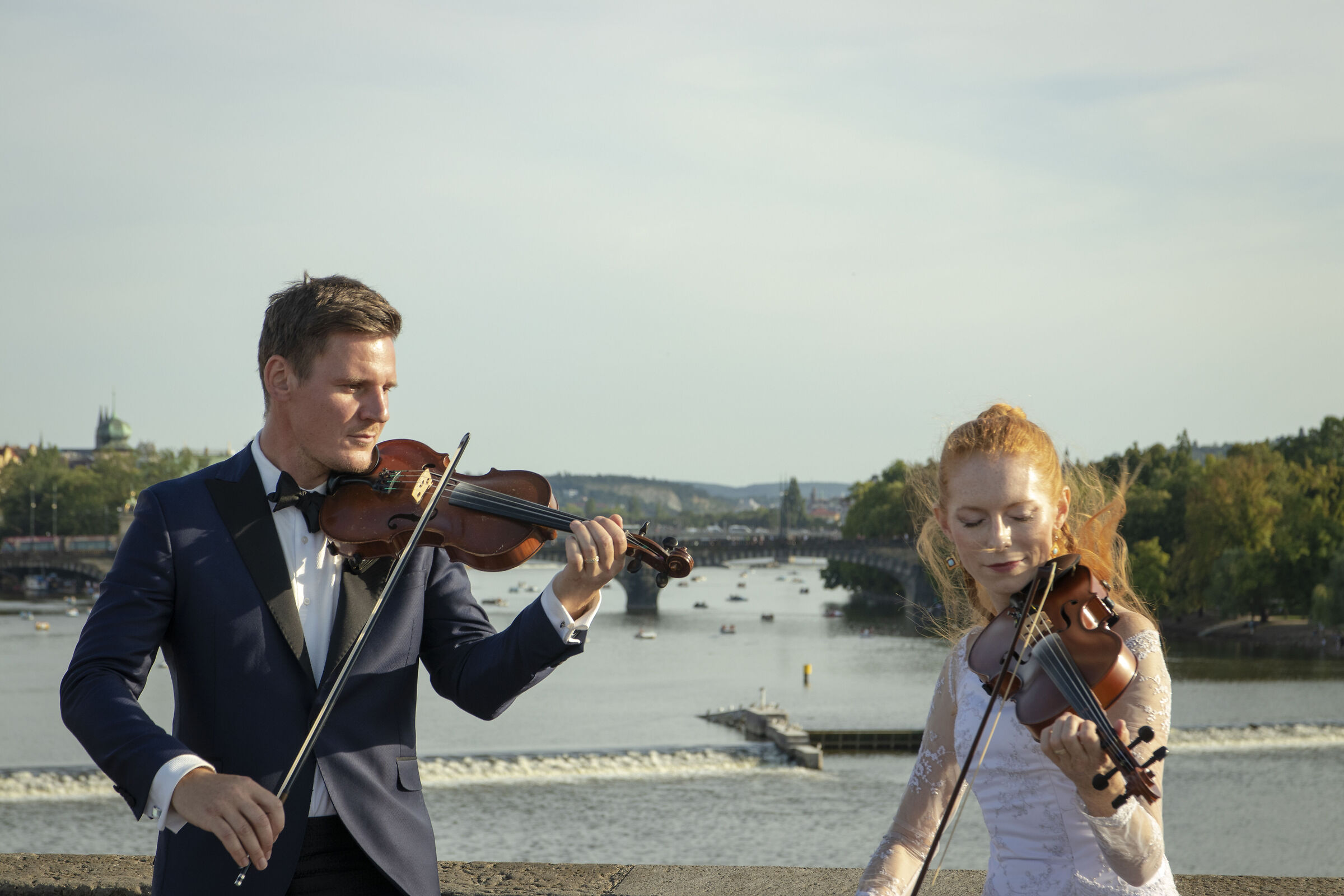 Musicians on Charles Bridge