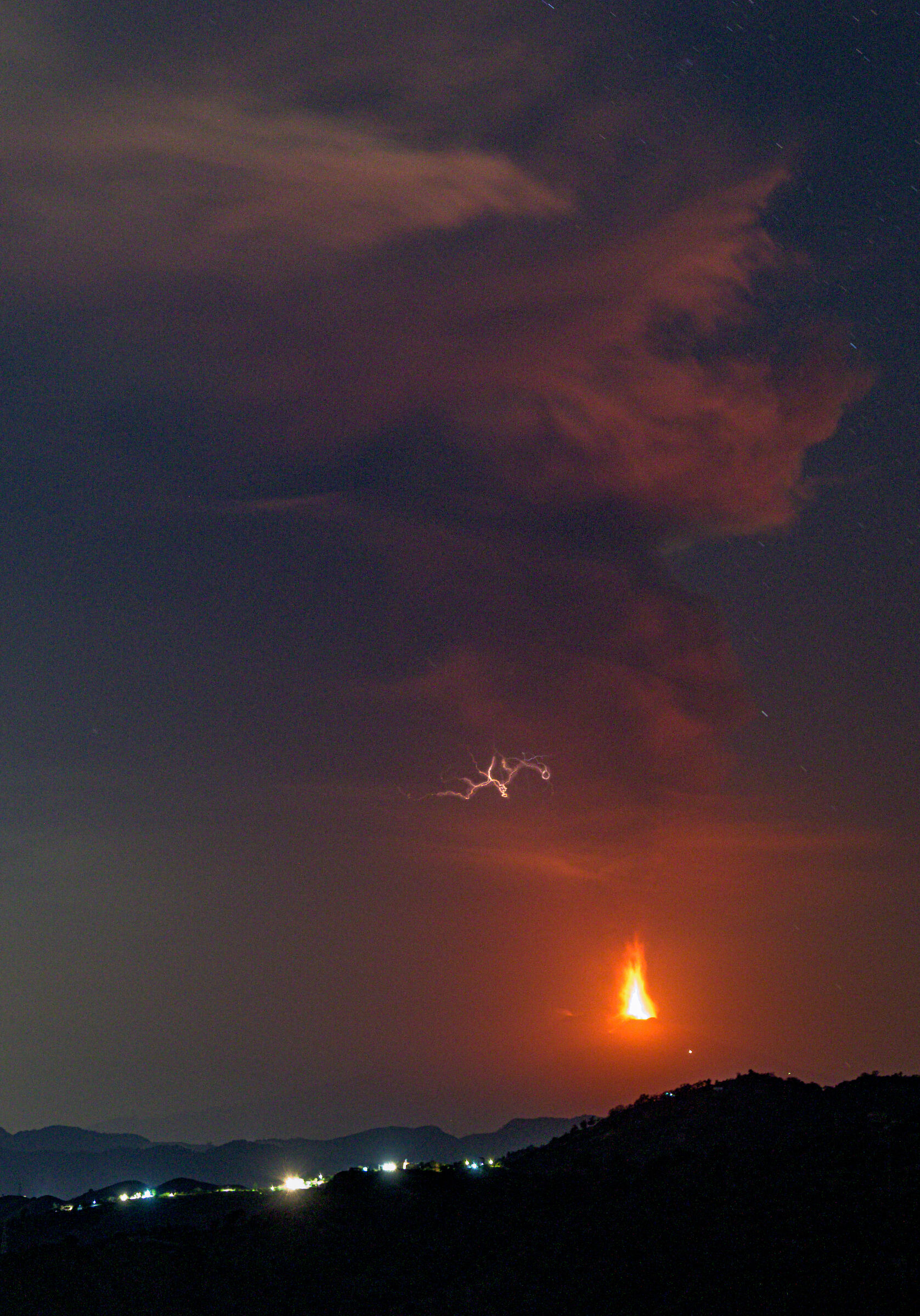 Etna e fulminacci - 14 Agosto 2024