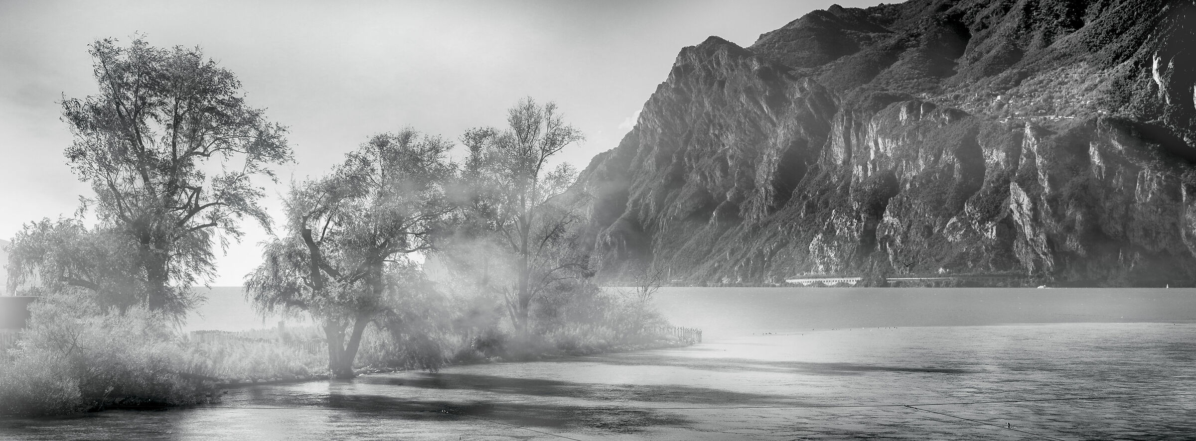 Fog at the mouth on a sunny day