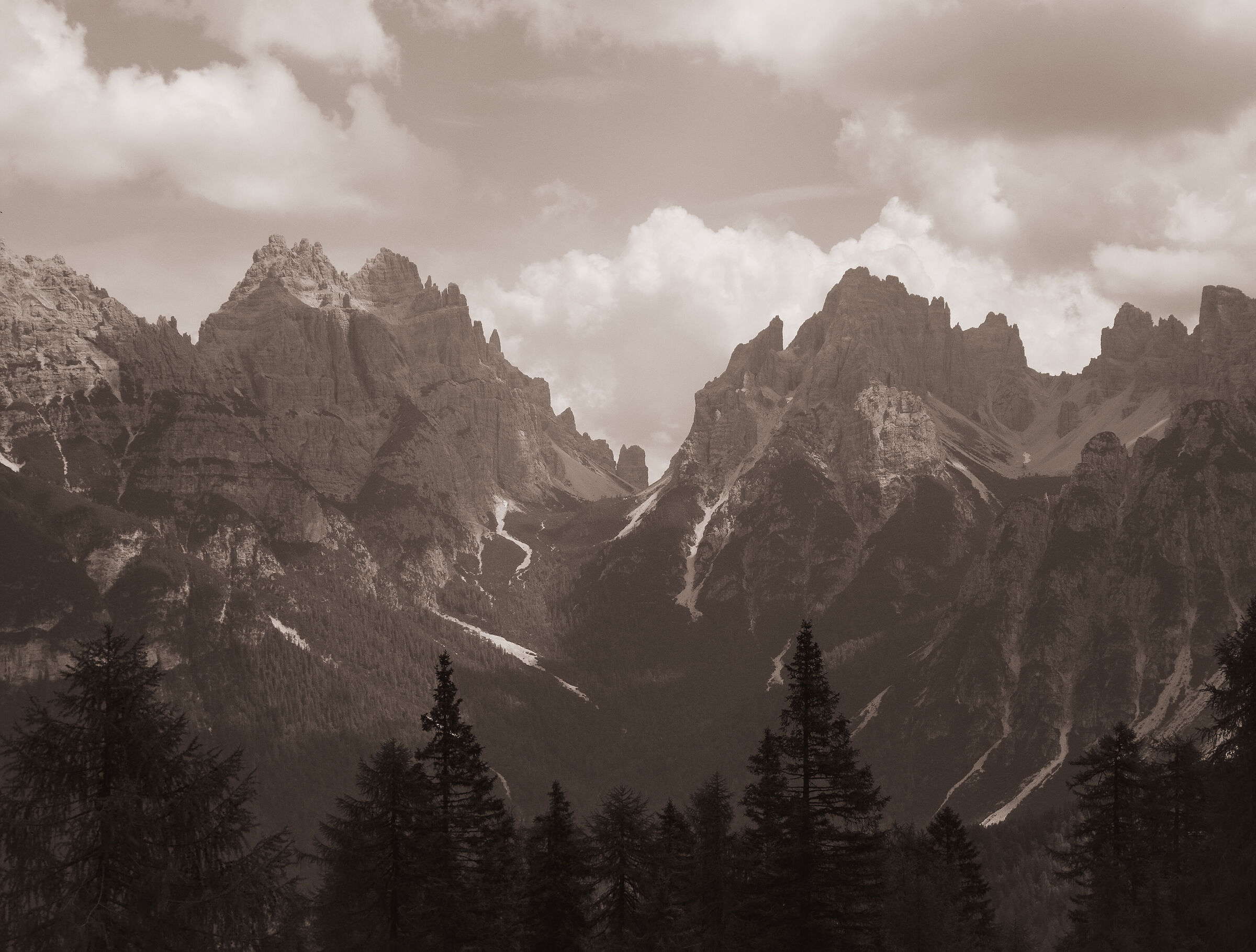 forcella scodavacca - cridola , monfalconi