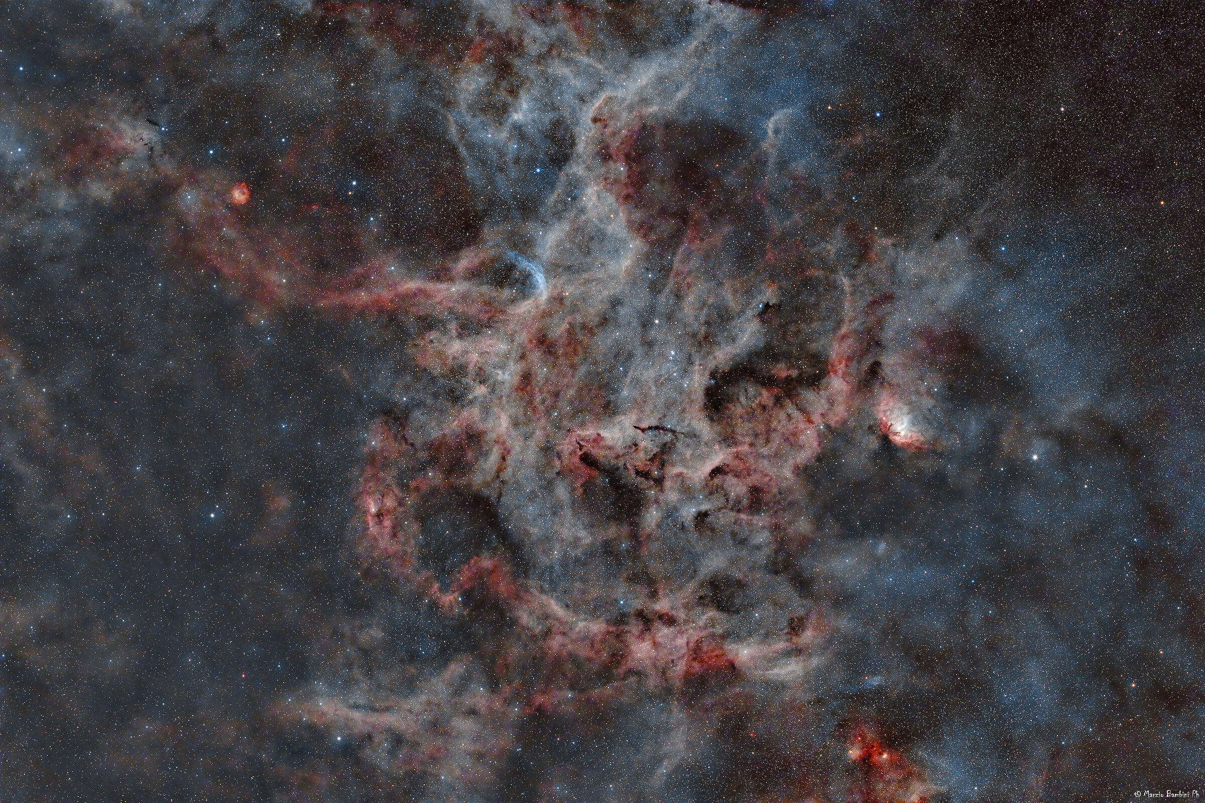 Wide field in Cygnus, Tulip cloud region