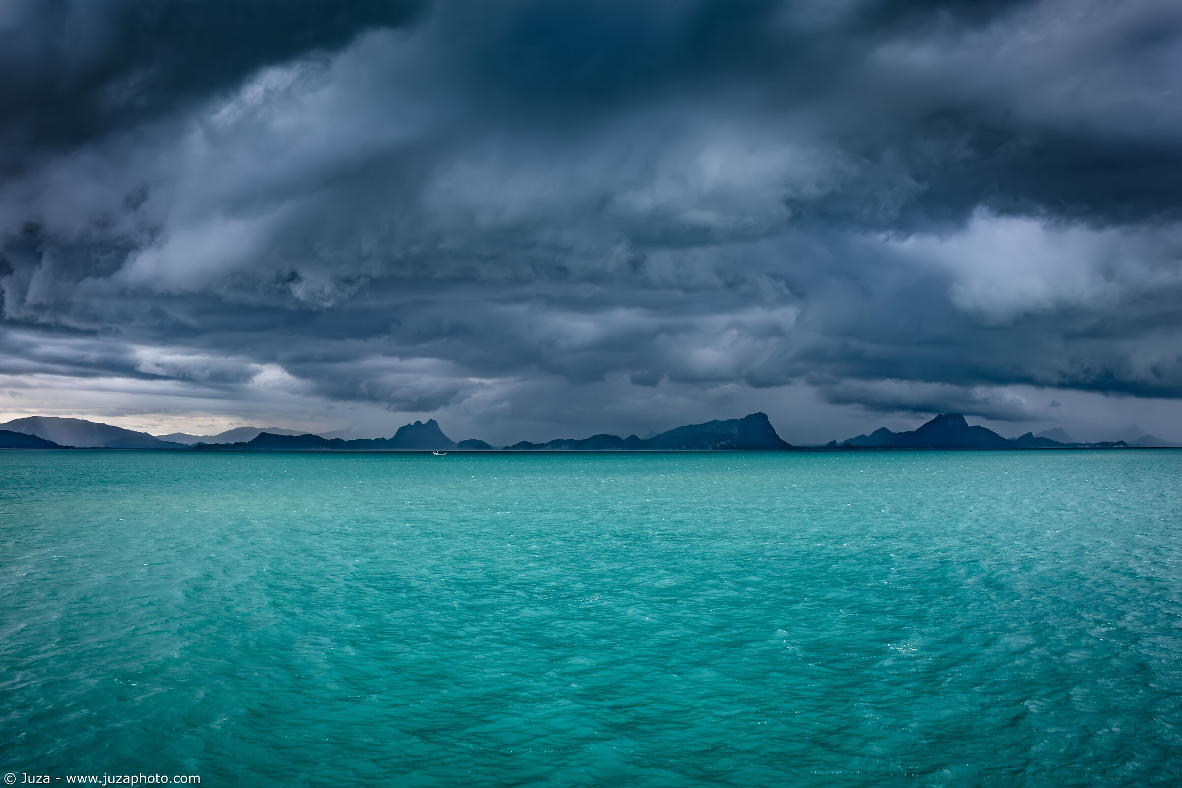 Storm over the Pacific Ocean